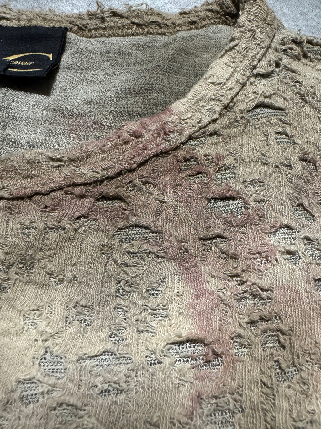 AW2003 Cavalli Destroyed Faded Stained Longsleeves