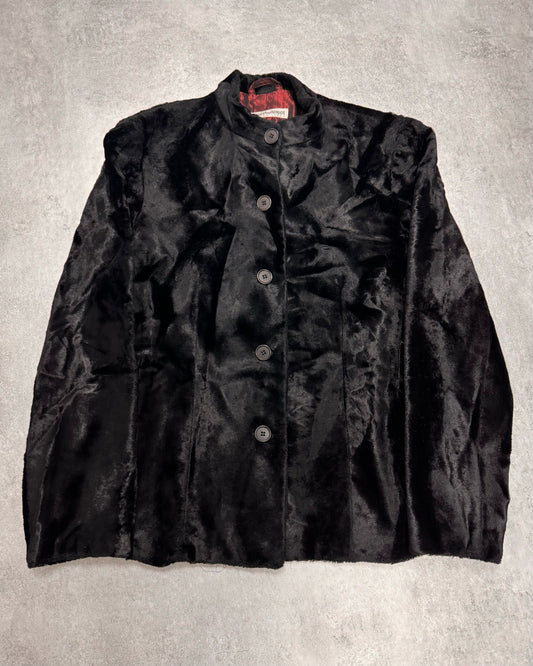 1990s Emporio Armani Faux Fur Suit Jacket (S)