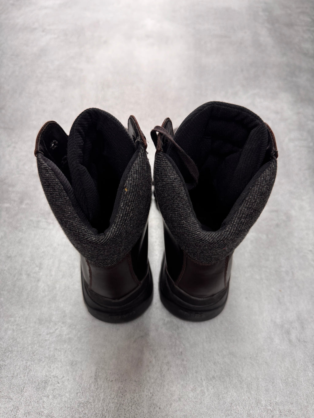 FW1999 Prada Brown Leather Hiking Boots