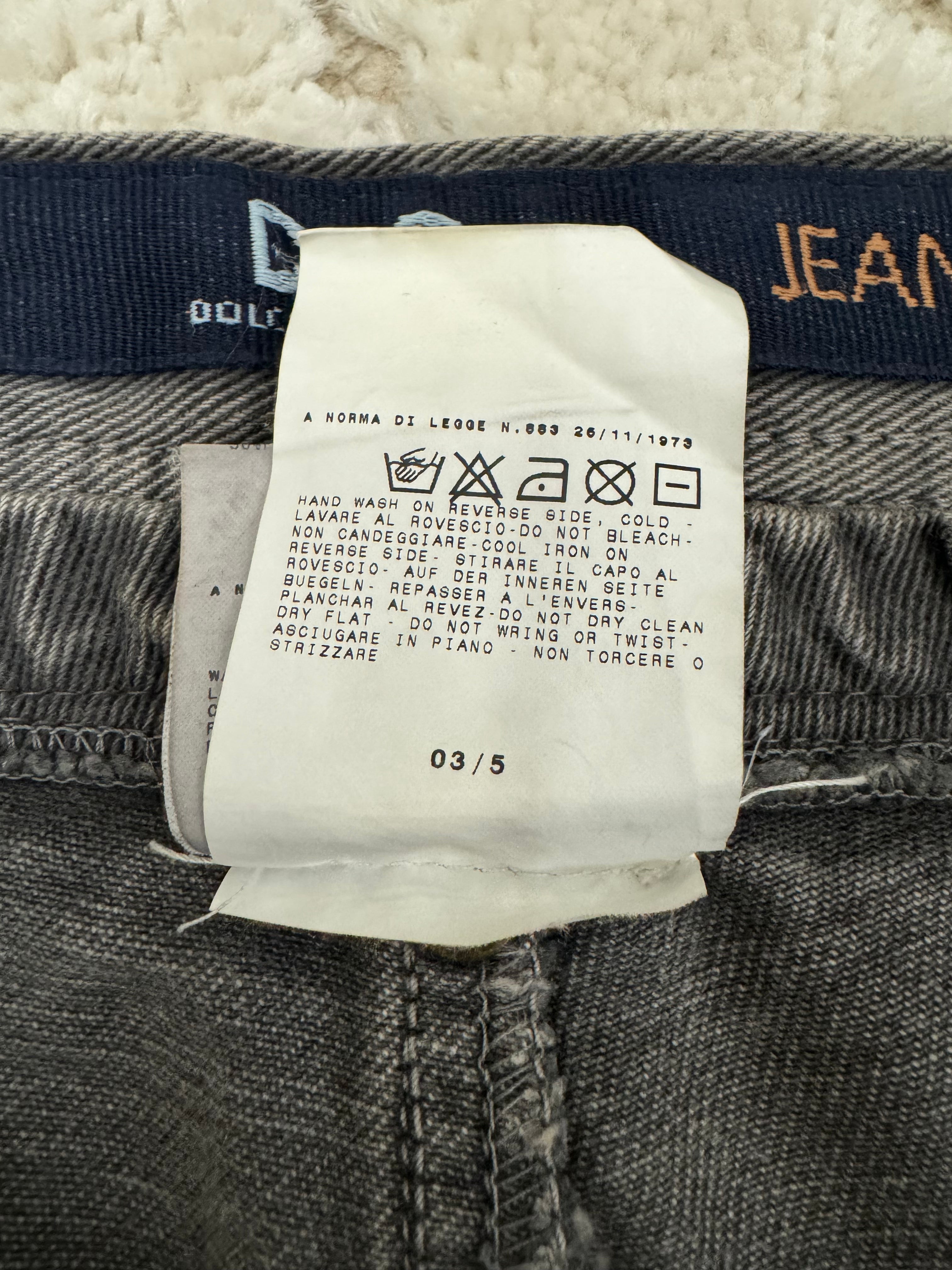 AW2003 Dolce & Gabbana Bootcut Zipper Denim Pants