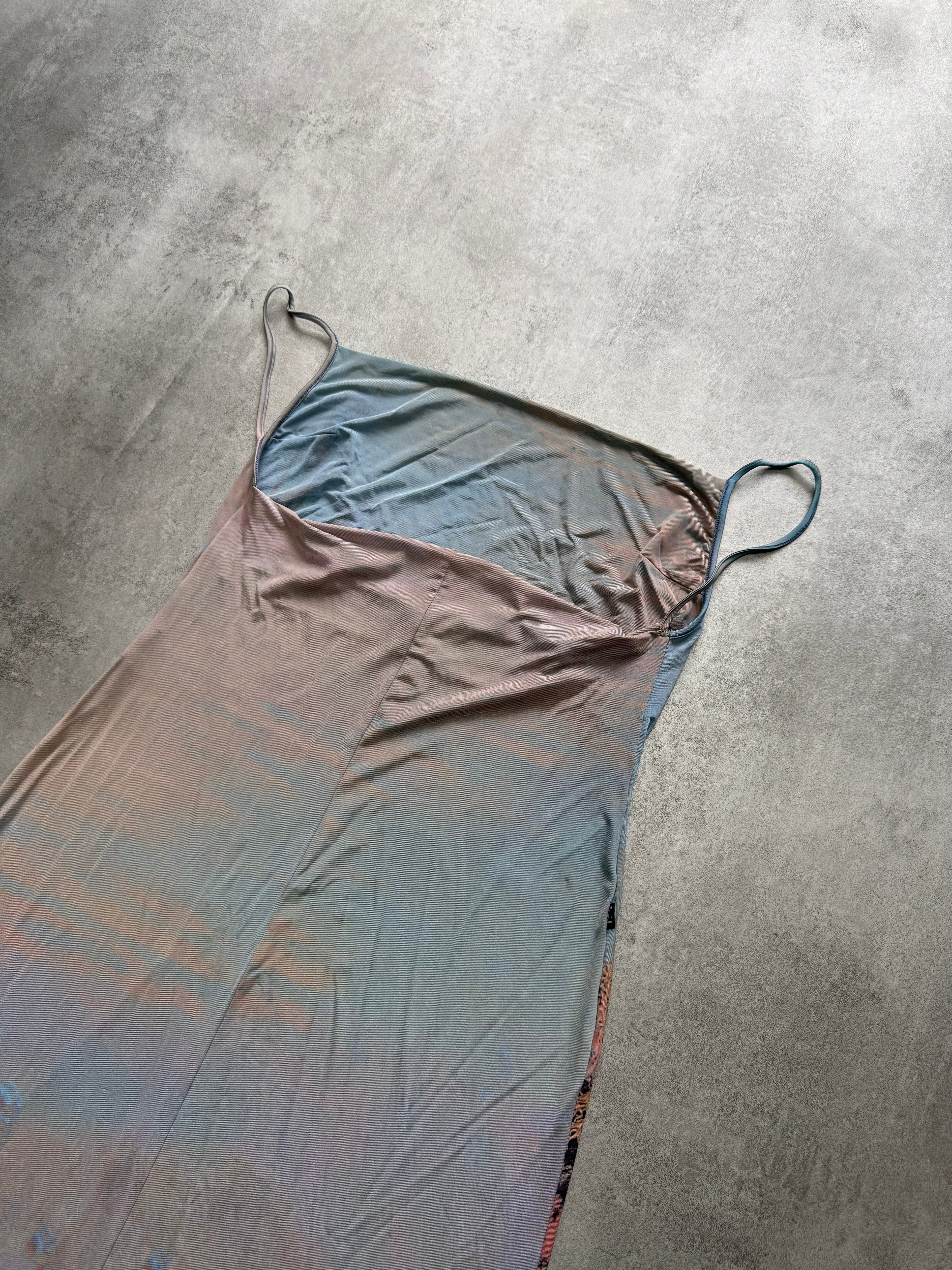 SS1998 Cavalli Renaissance Ocean Coral Dress