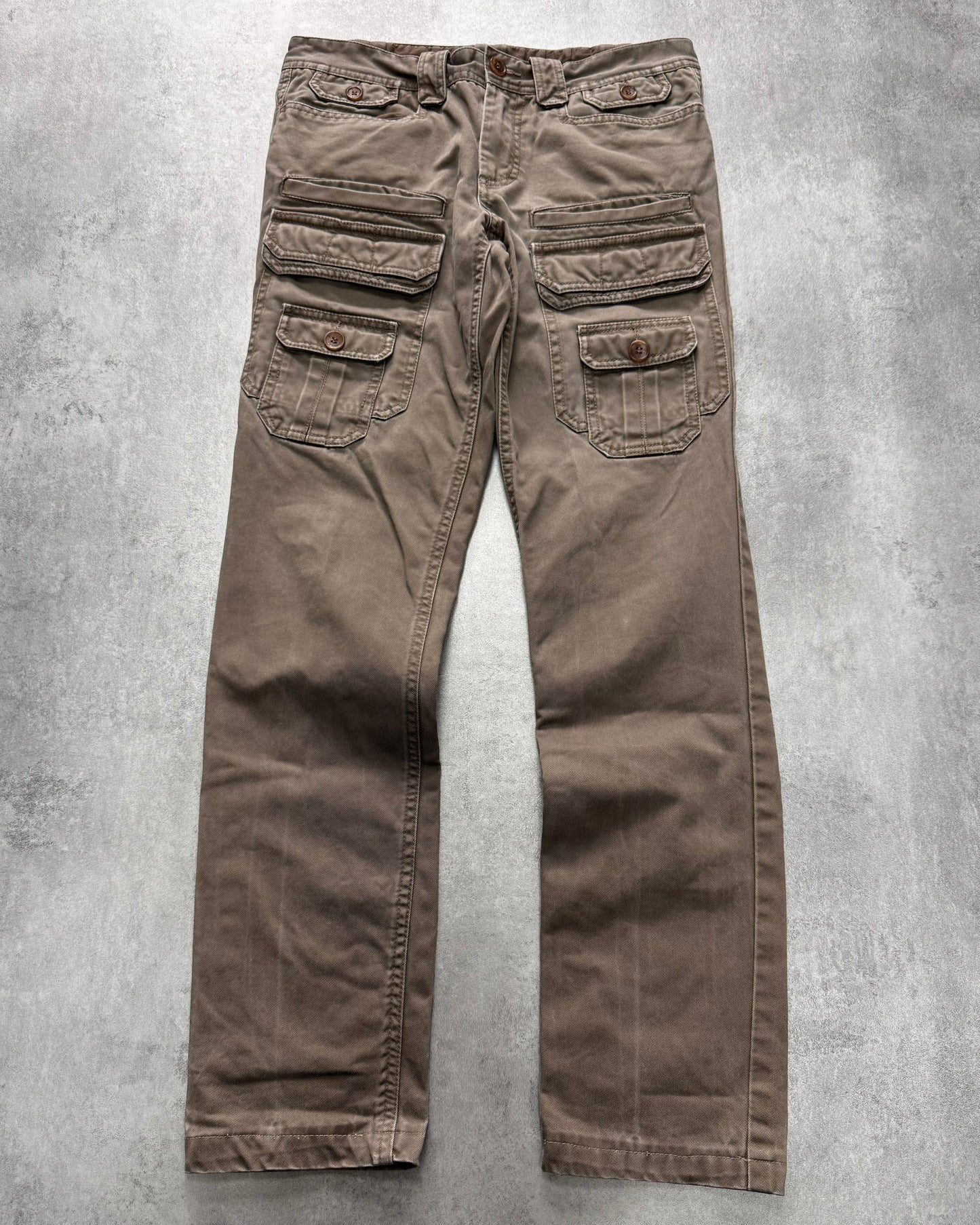 2000s Dolce & Gabbana Cargo Olive Brown Pants (S)