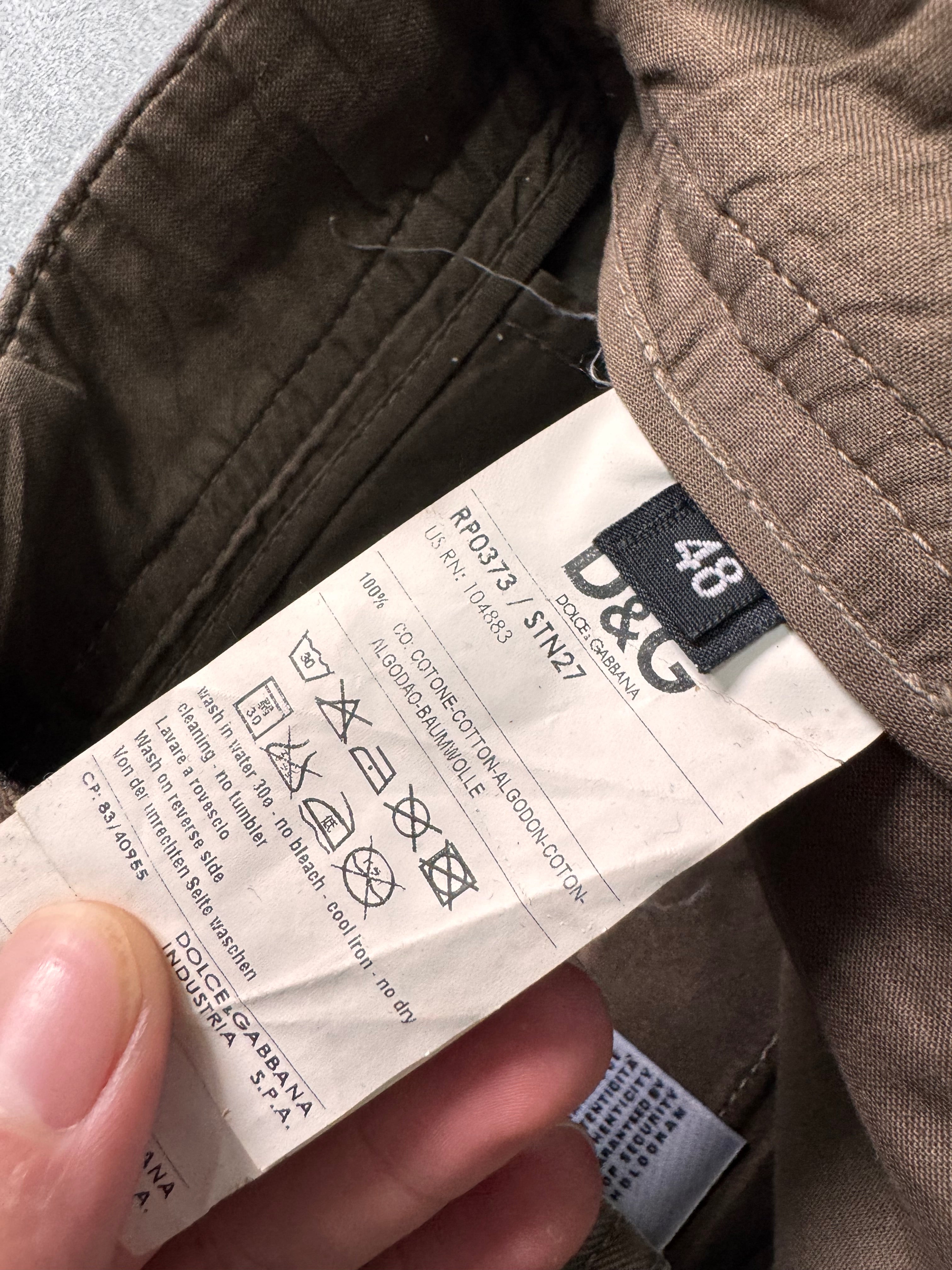 2000s Dolce & Gabbana Cargo Brown Pants