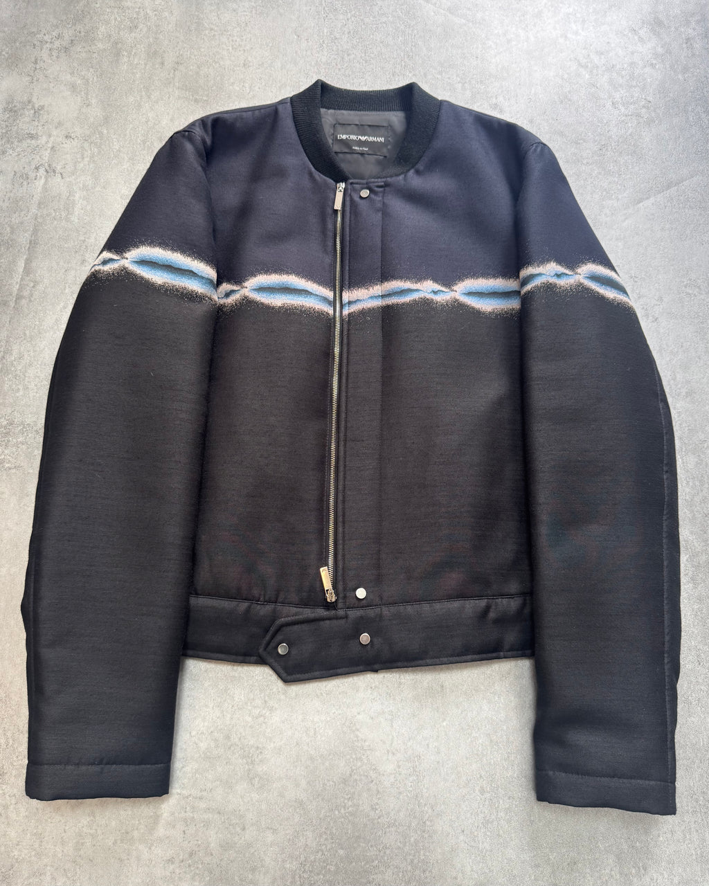 FW2018 Emporio Armani Bicolored Navy Black Bomber