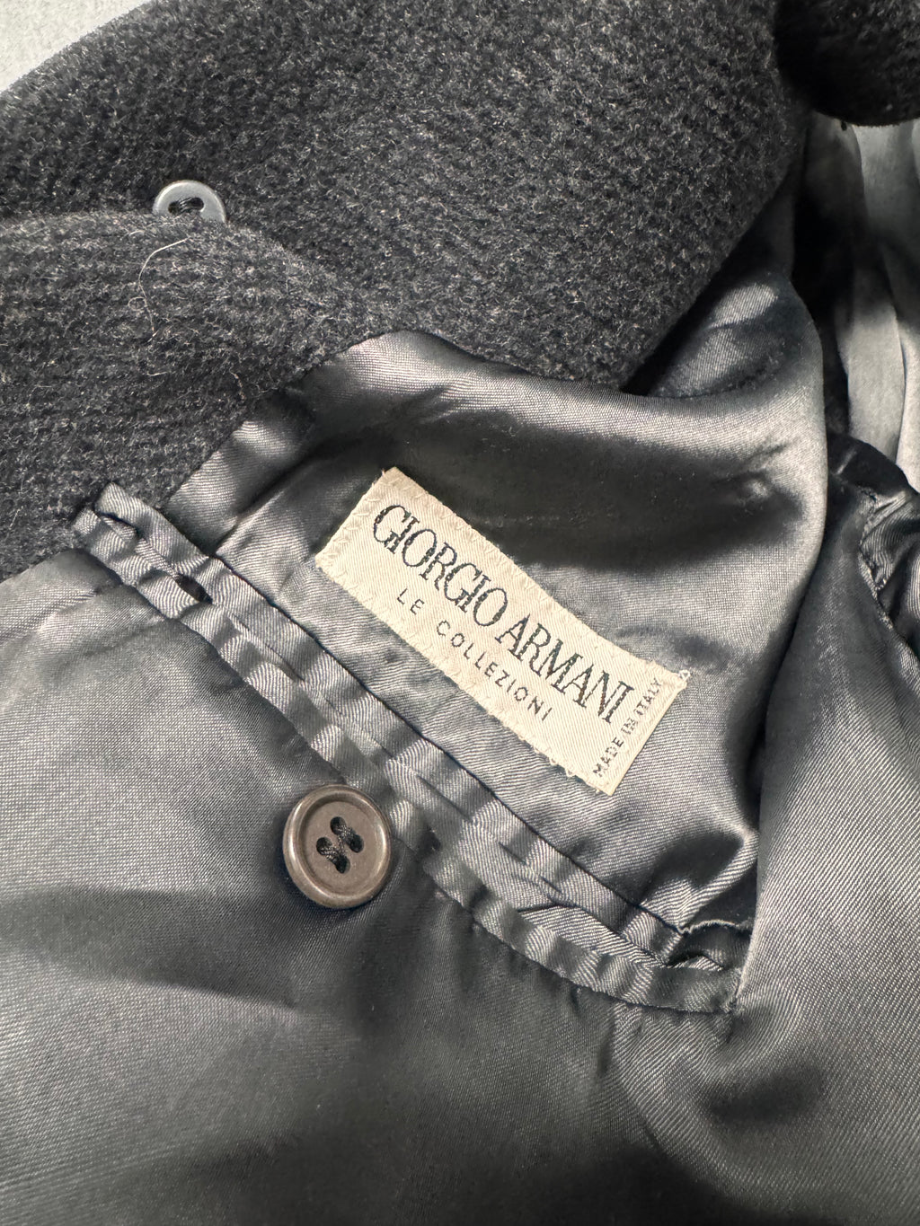 1990s Giorgio Armani Wool Long Coat