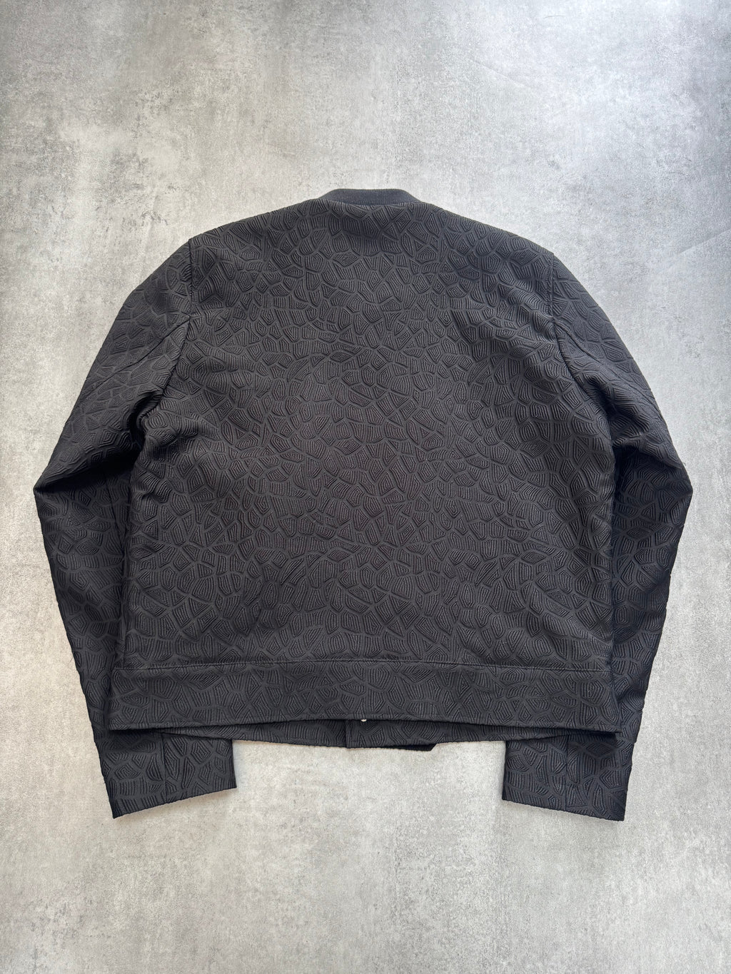 FW2018 Emporio Armani Asymmetrical Black Light Shadow Jacket