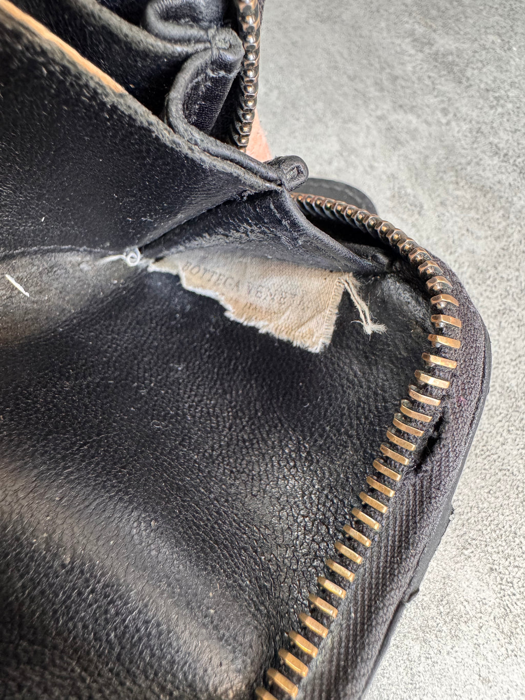 1990s Bottega Venetta Intrecciato Black Woven Leather Wallet