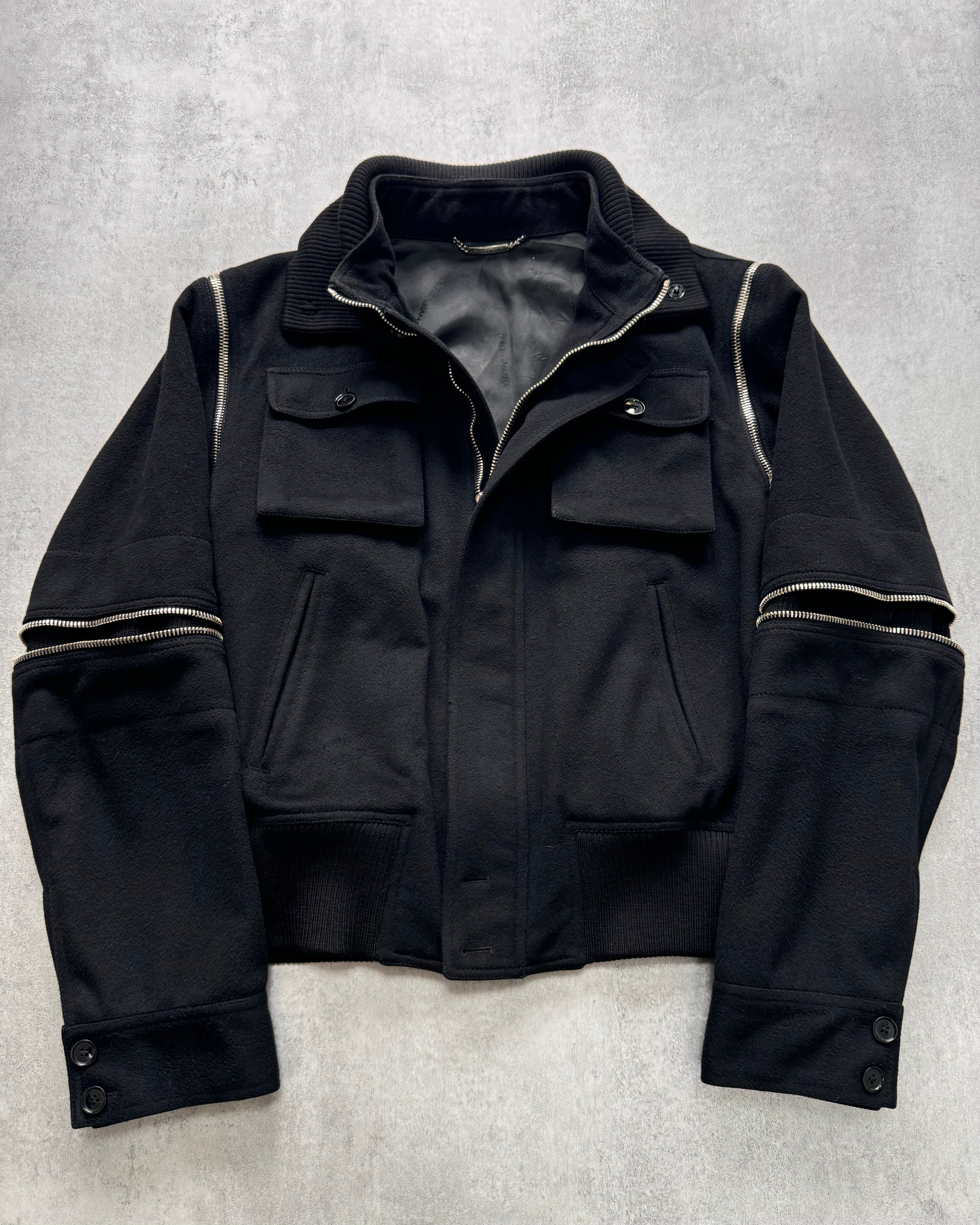 AW2003 Dolce & Gabbana Utility Detachable Wool Jacket