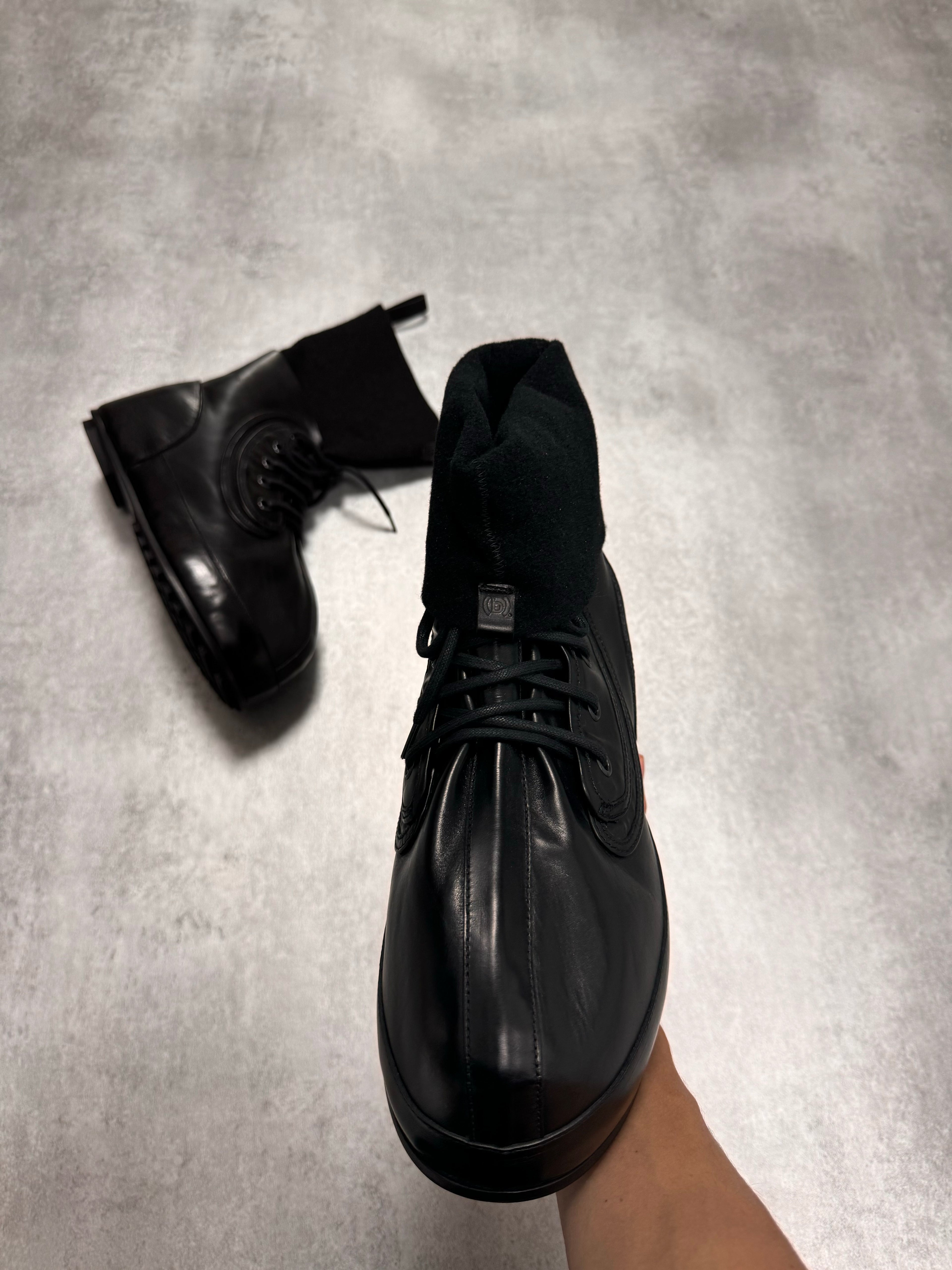 Givenchy (B).STROY Bunny Black Calf Leather Ankle Boots