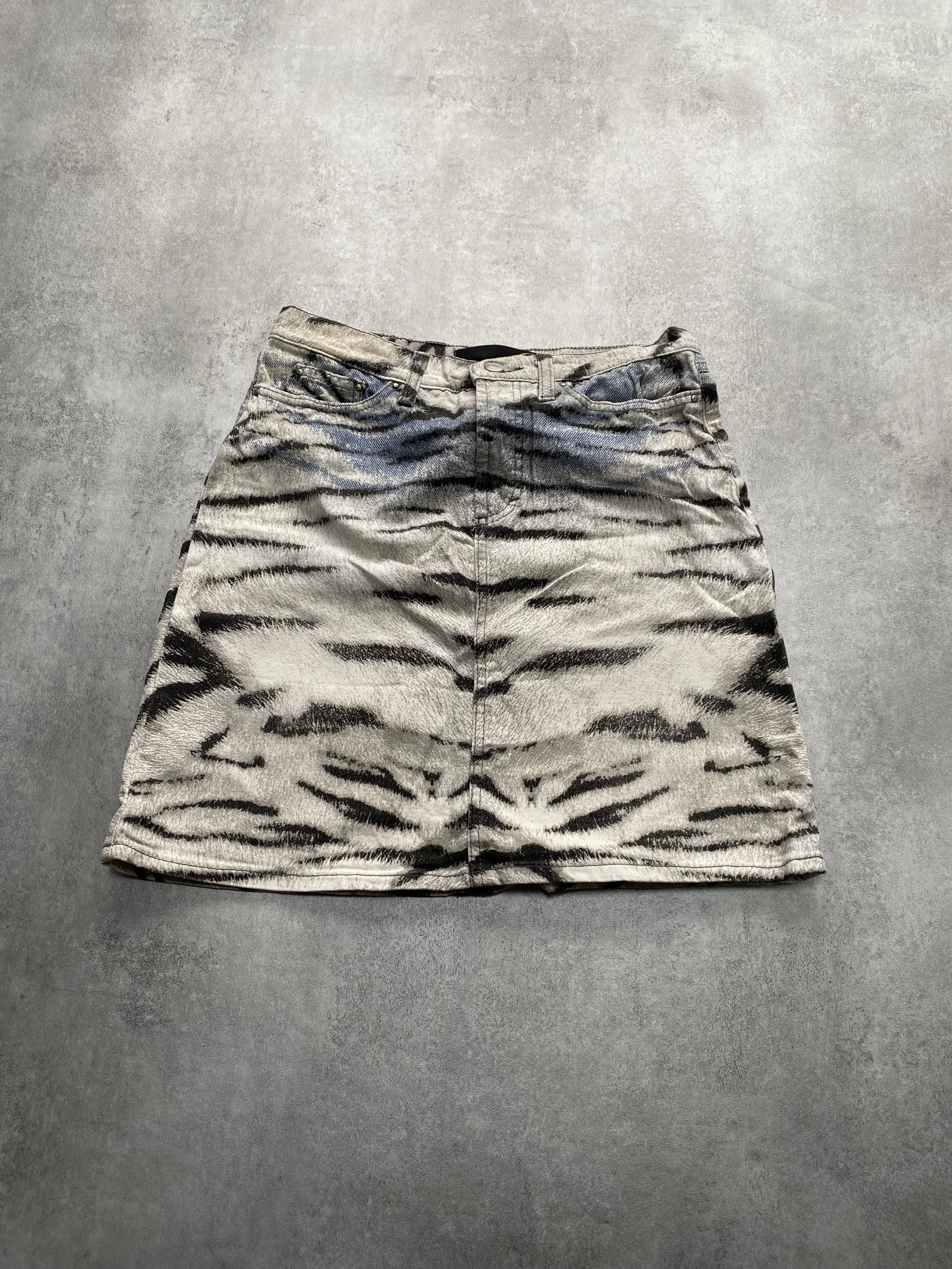Just Cavalli Zebra Effect Skirt