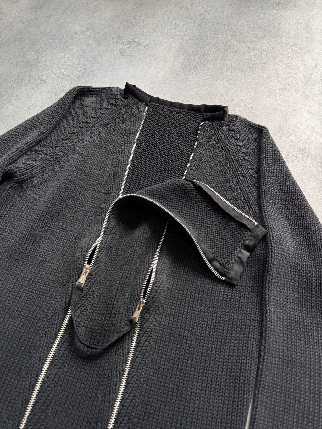 2000s Moschino Double Zip Sweater