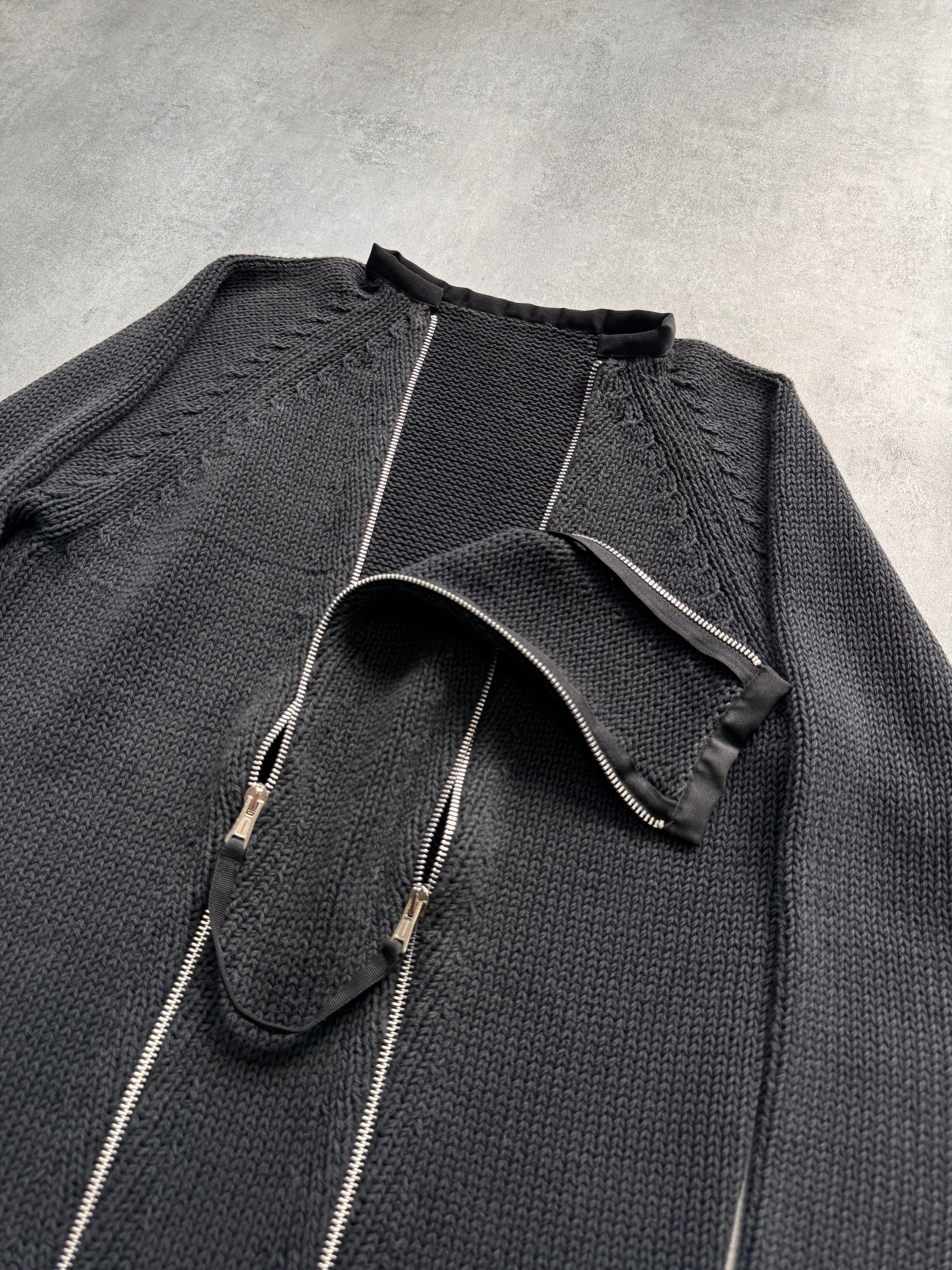 2000s Moschino Double Zip Sweater