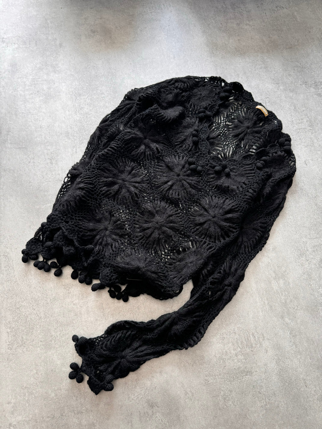 2000s Galliano Black Mohair Sweater