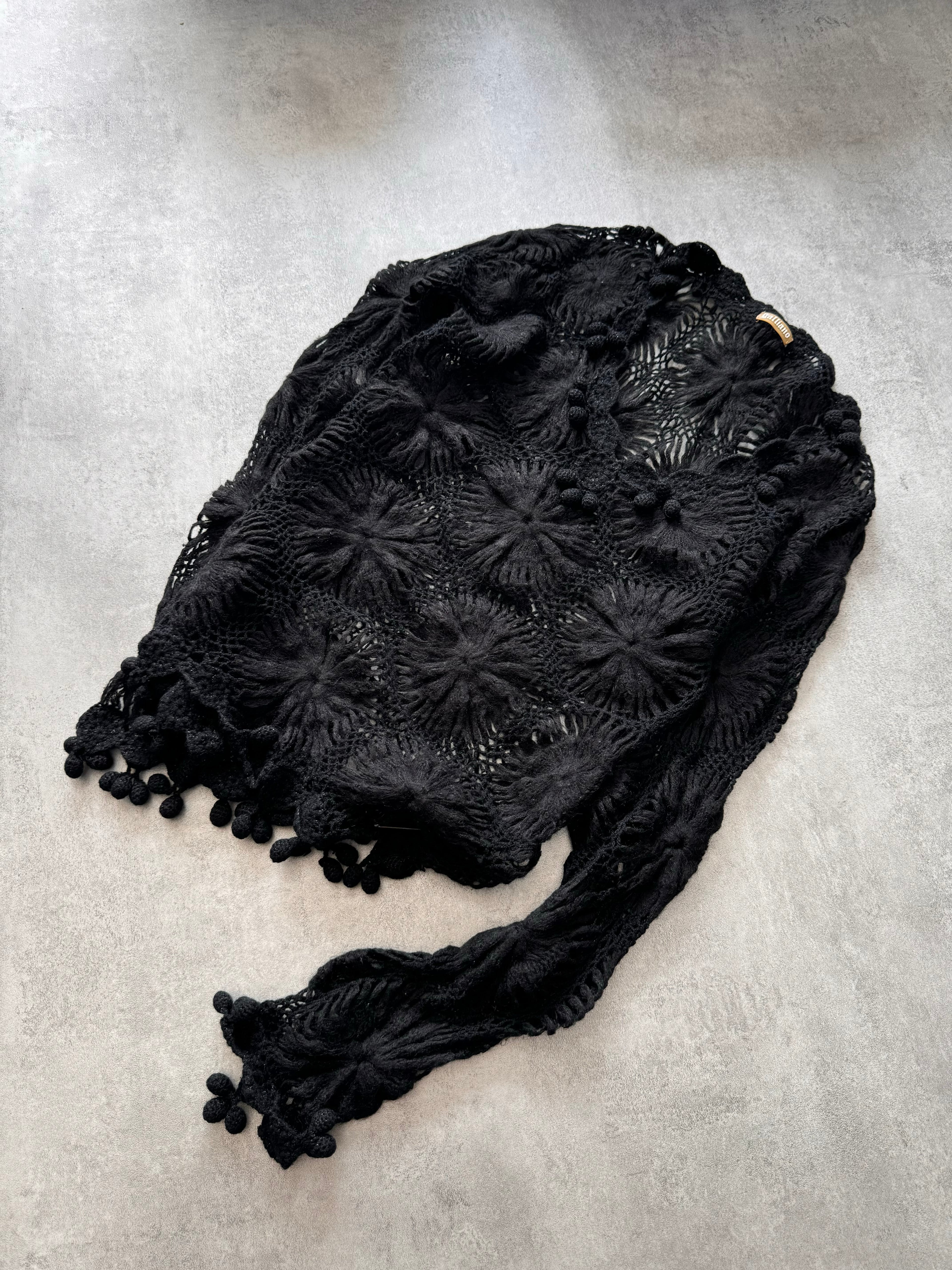 2000s Galliano Black Mohair Sweater