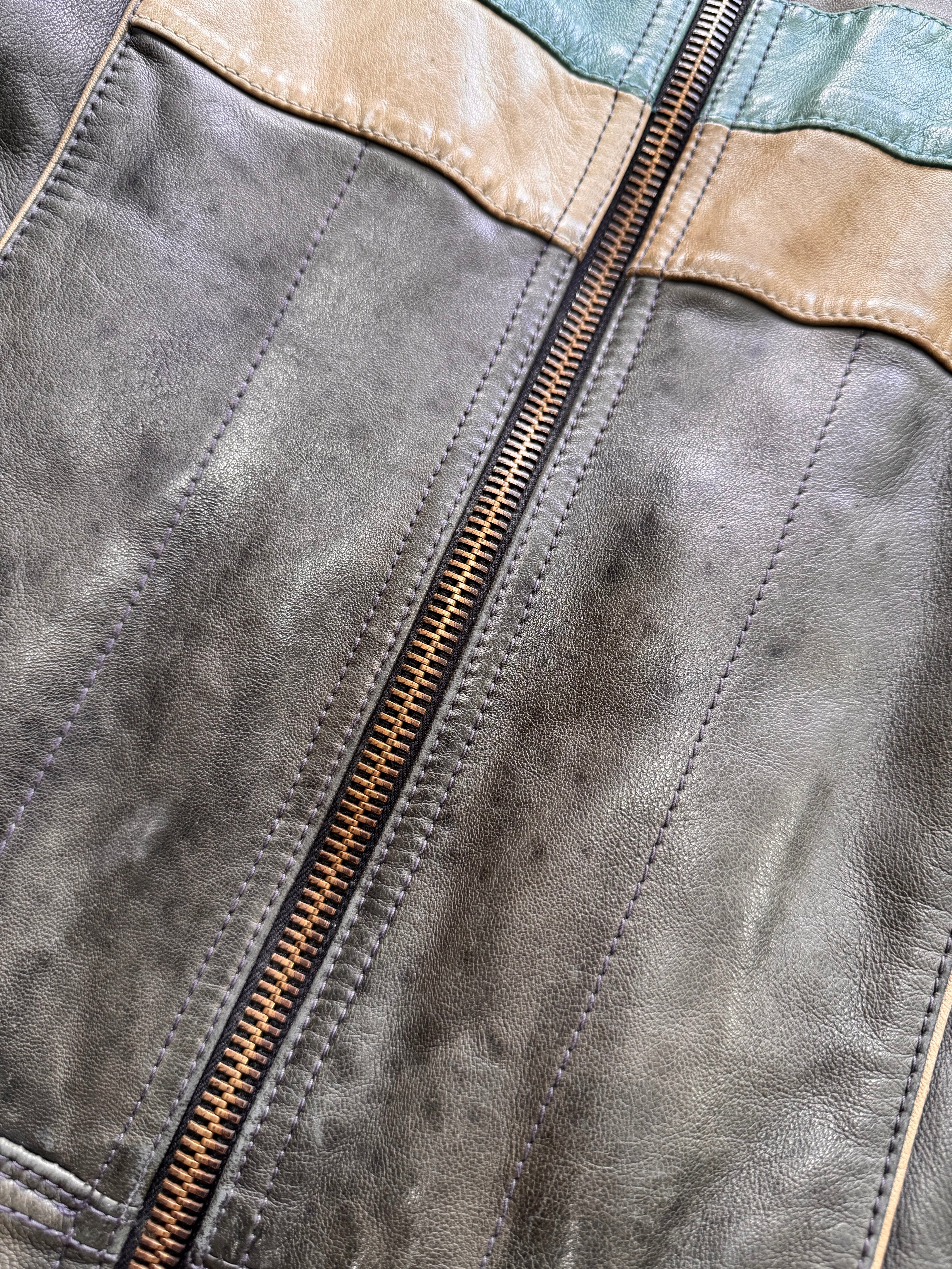 AW2004 Dolce & Gabbana Hot Racer Leather Jacket (S)