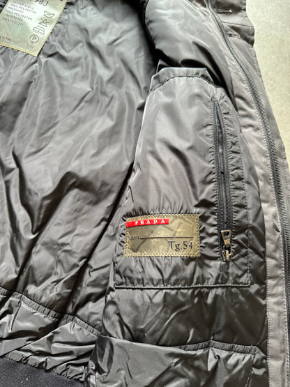 2000s Prada Linea Rossa Long Grey Jacket  (L) - 8