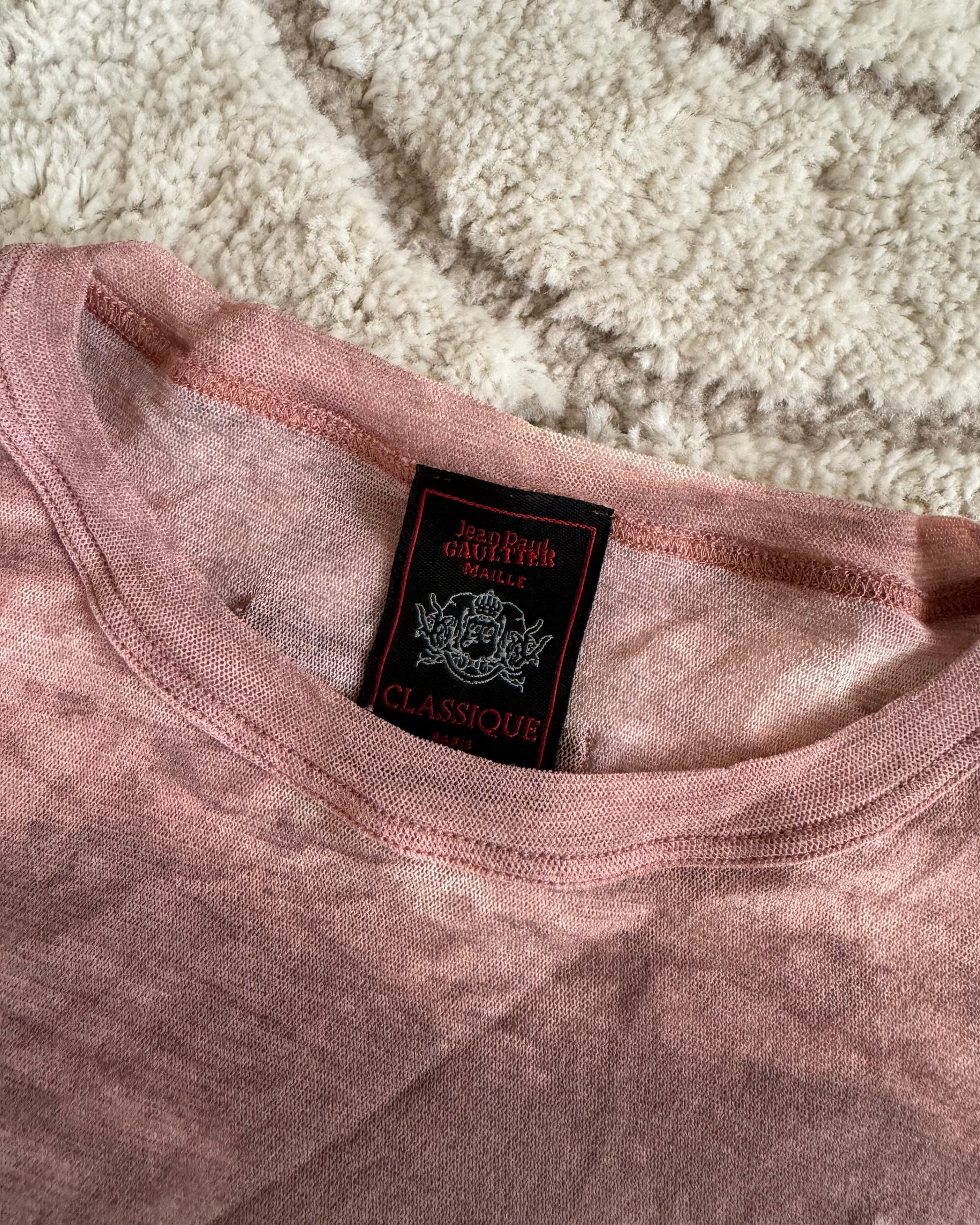 AW1998 Jean Paul Gaultier Renaissance Mesh Top (S) see