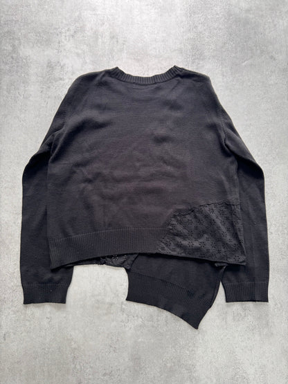 SS2005 Undercover Asymmetrical Restored Sweater (XXS/XS)