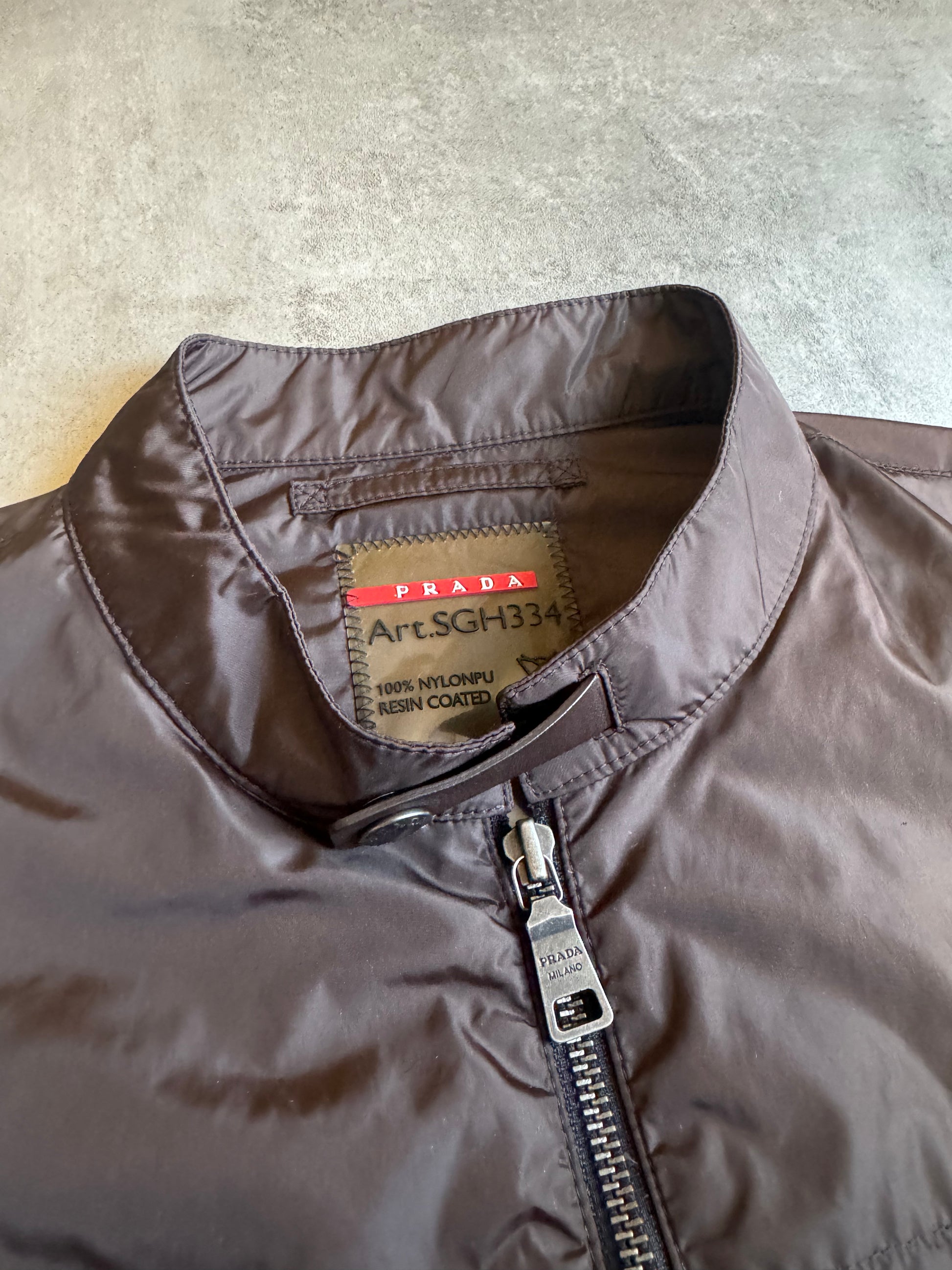 SS2012 Prada Brown Windbreaker Soft Jacket (M) - 9