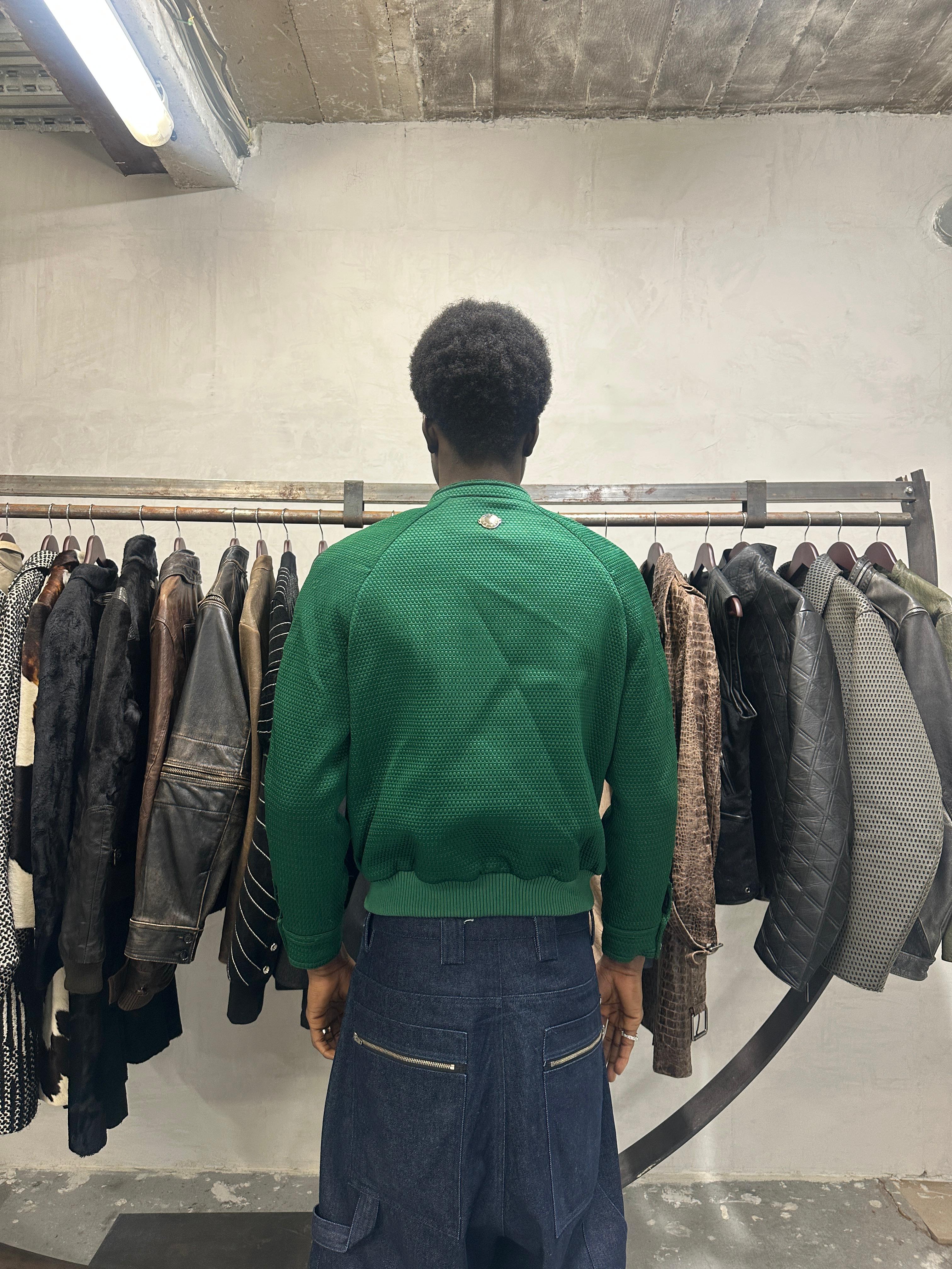 Versace Italian Green Bomber Royal Jacket (XS/S) - 12