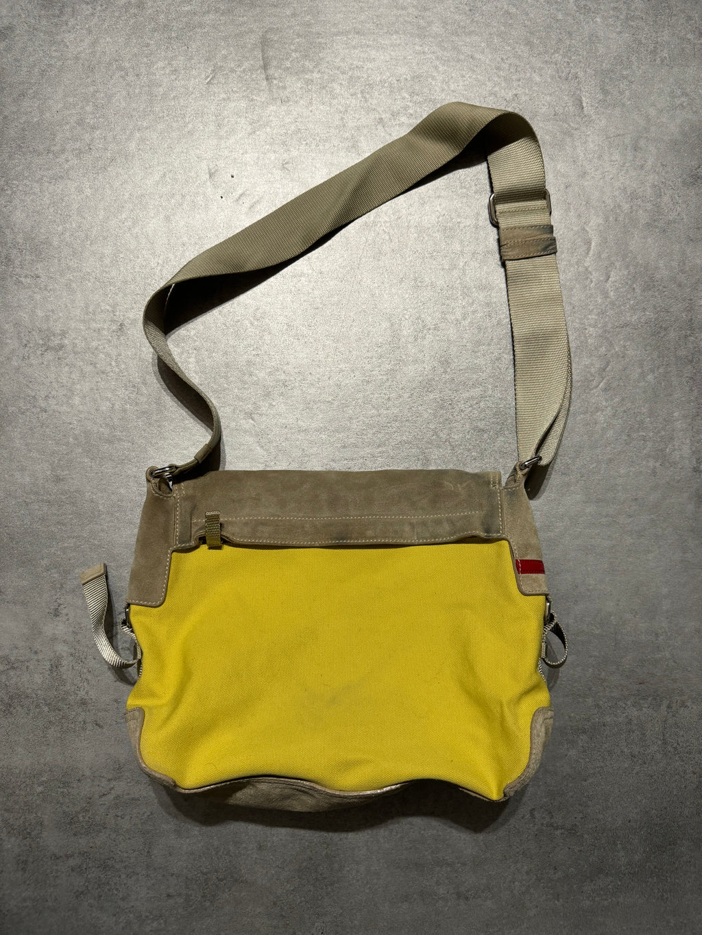 2000s Prada Linea Rossa Yellow Shoulder Bag (OS) - 8