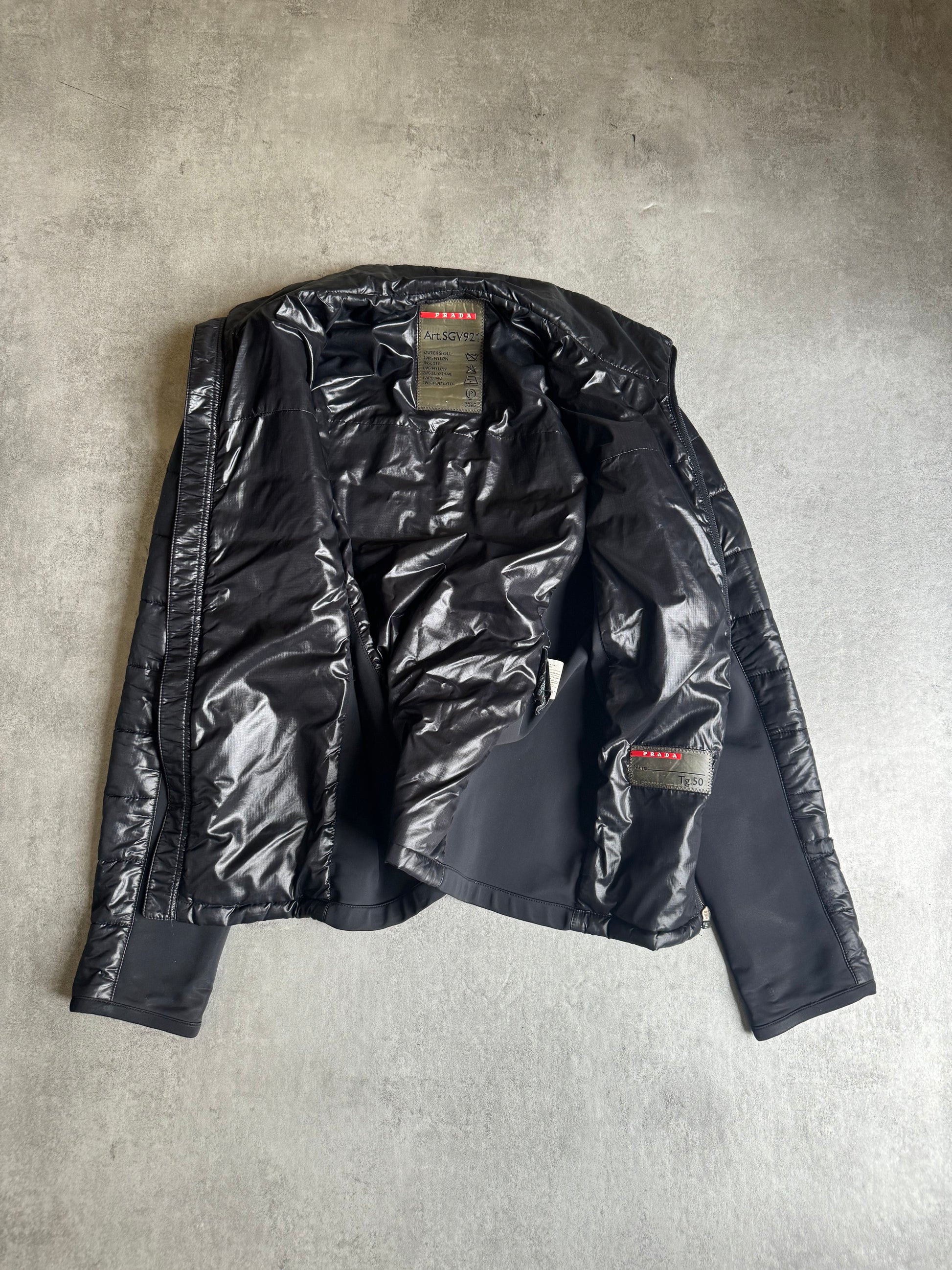 AW2009 Prada Light Tactical Black Puffer Jacket (M) - 5