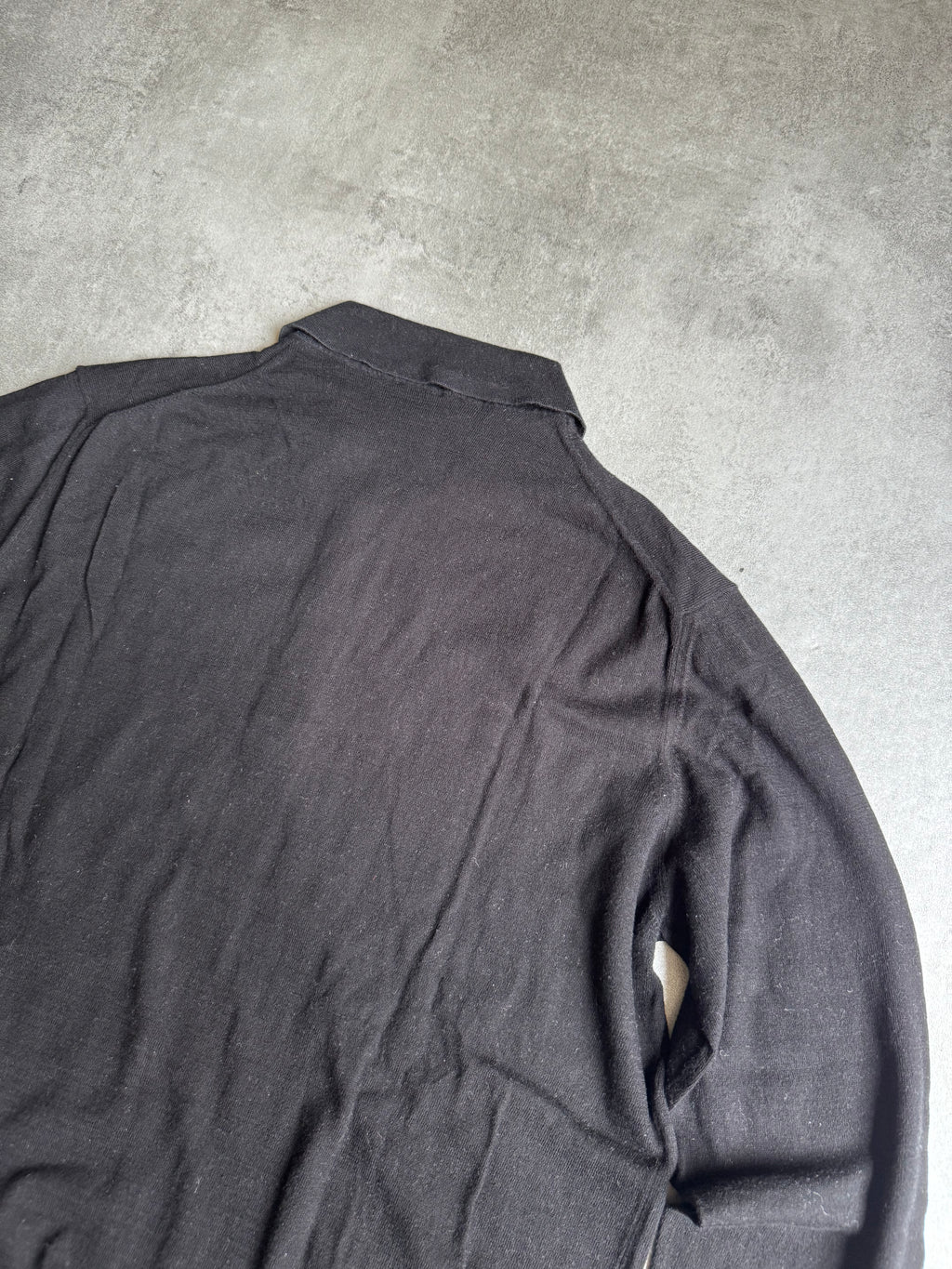 AW2020 Prada Staff Black Wool Polo Sweater  (L) - 5