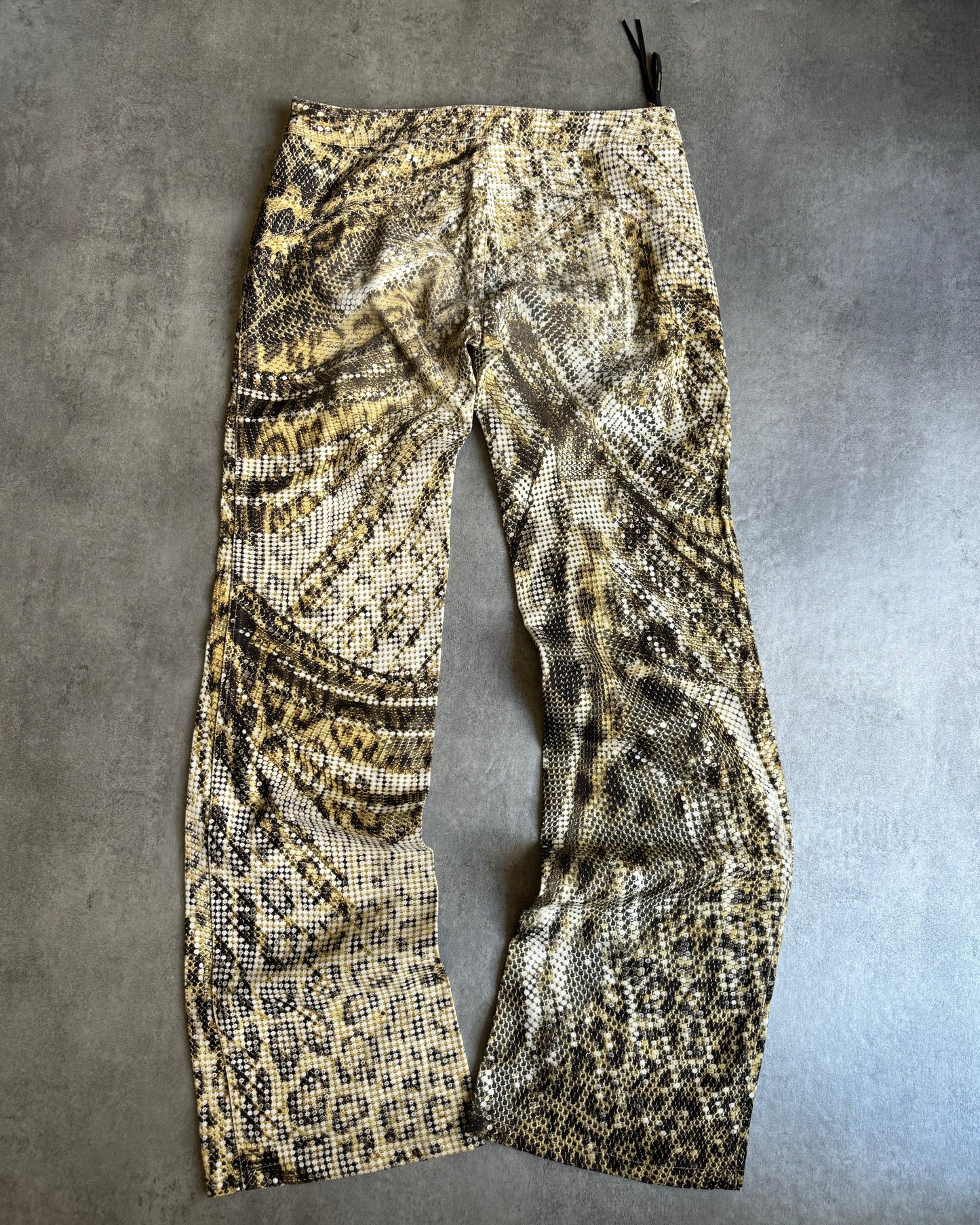 SS2003 Roberto Cavalli Luxurious Leopard Print Pants (S/M) - 8