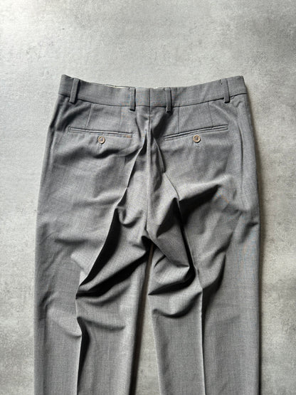 2010s Balmain Grey Straight Alpha Pants (S) - 9