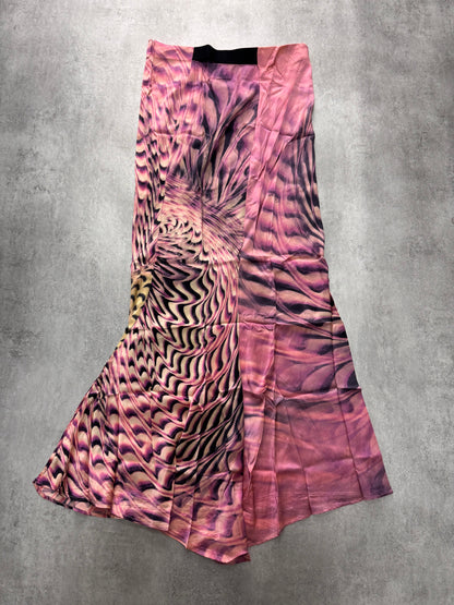 SS2001 Roberto Cavalli Psychadelic Pink Skirt (L) - 1