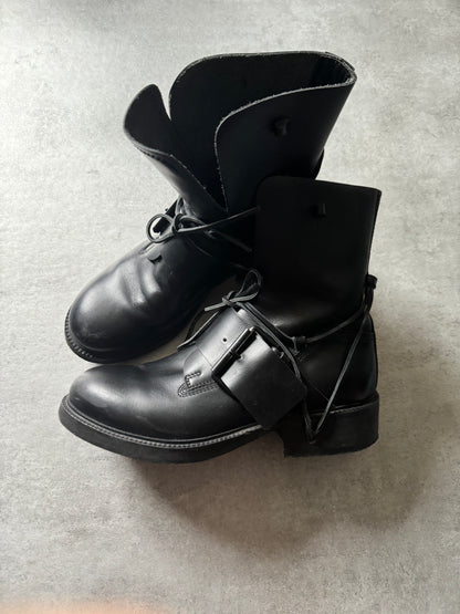 AW1998 Dirk Bikkembergs High Mountaineering Black Boots (43) - 7