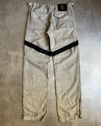 AW2003 Dolce & Gabbana Bondage Linen Pants  (M) - 2