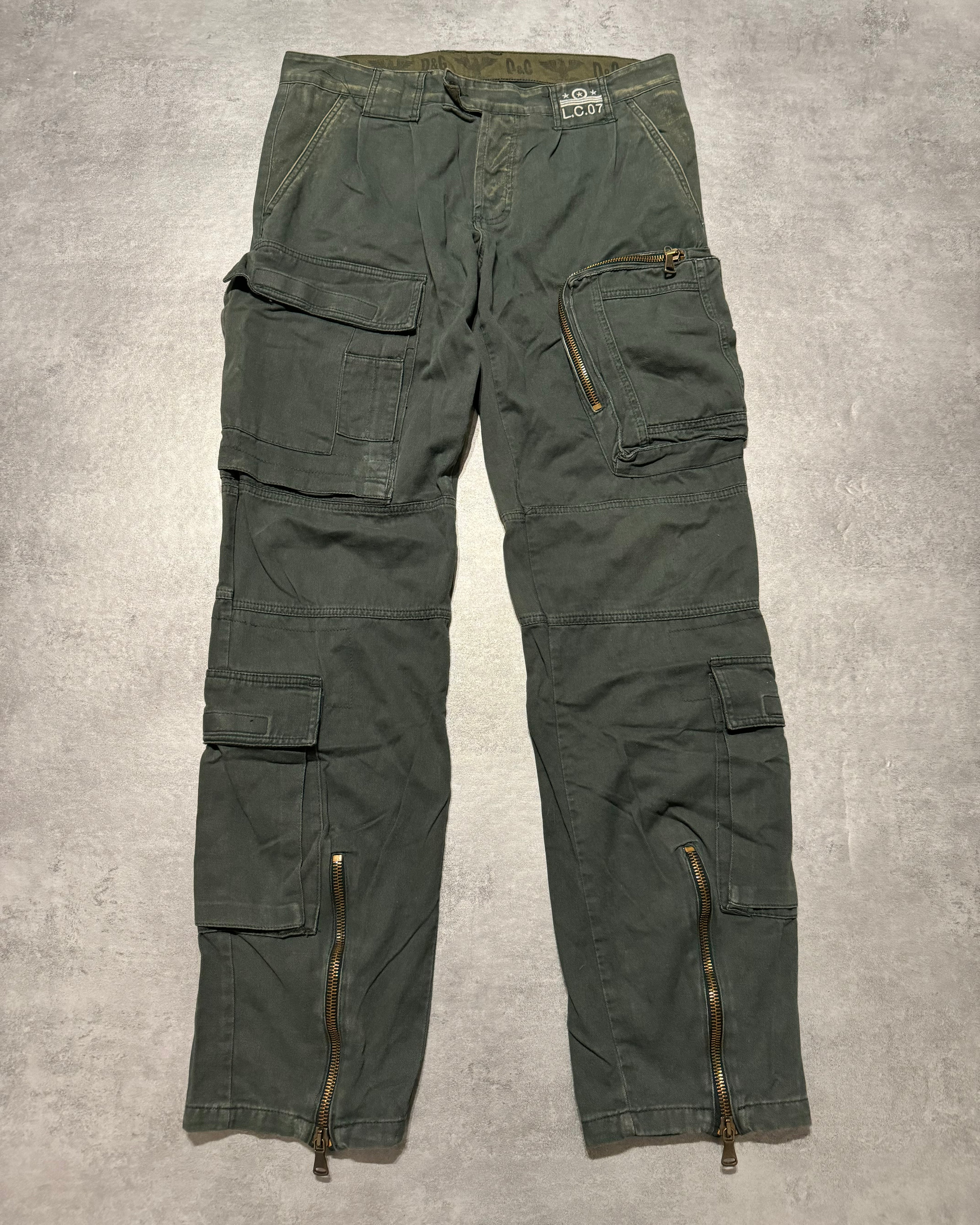 AW2006 Dolce & Gabbana Army Navy Naval Cargo Pants (XL) - 3