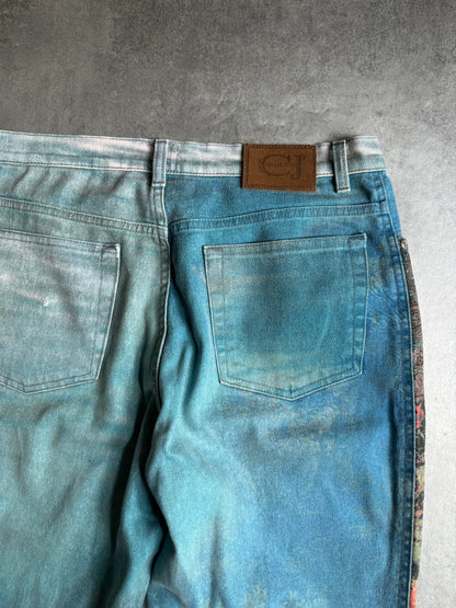 SS1998 Cavalli Renaissance Ocean Coral Pants (S) - 3