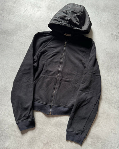 AW2010 Prada Black Sweater Nylon Hooded (S) - 3