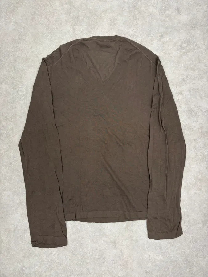 2000s Gucci Brown V Neck Sweater QwIKvNq 5
