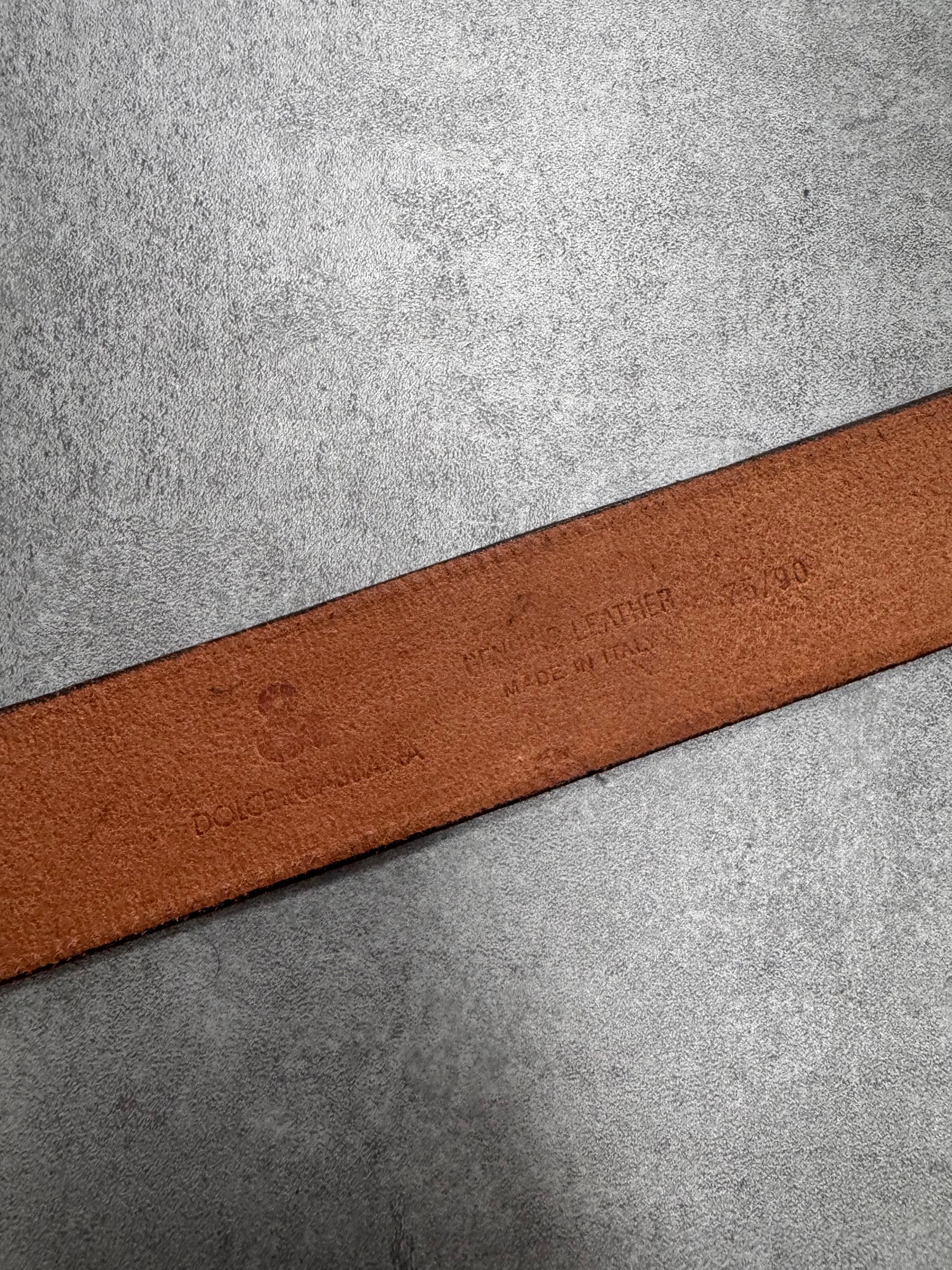 Dolce & Gabbana Brown Leather Belt