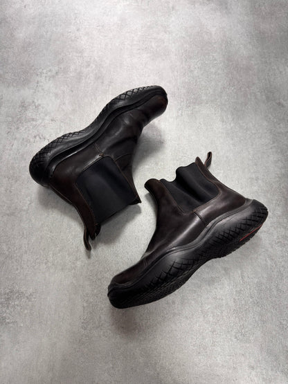 FW1999 Prada Brown Leather Boots (42eu/us8,5)