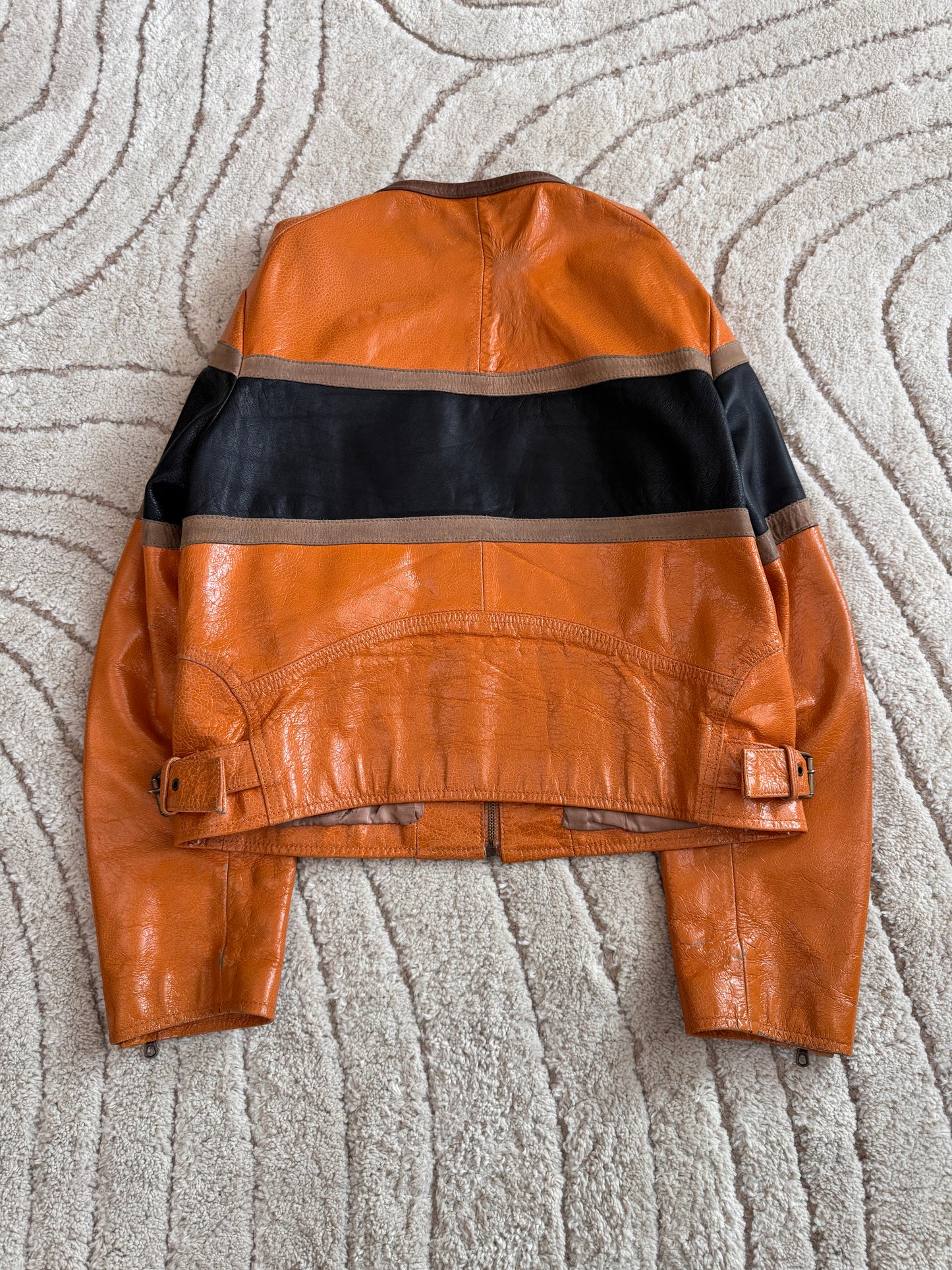 1990s Dolce & Gabbana Biker Leather Jacket (S/M)