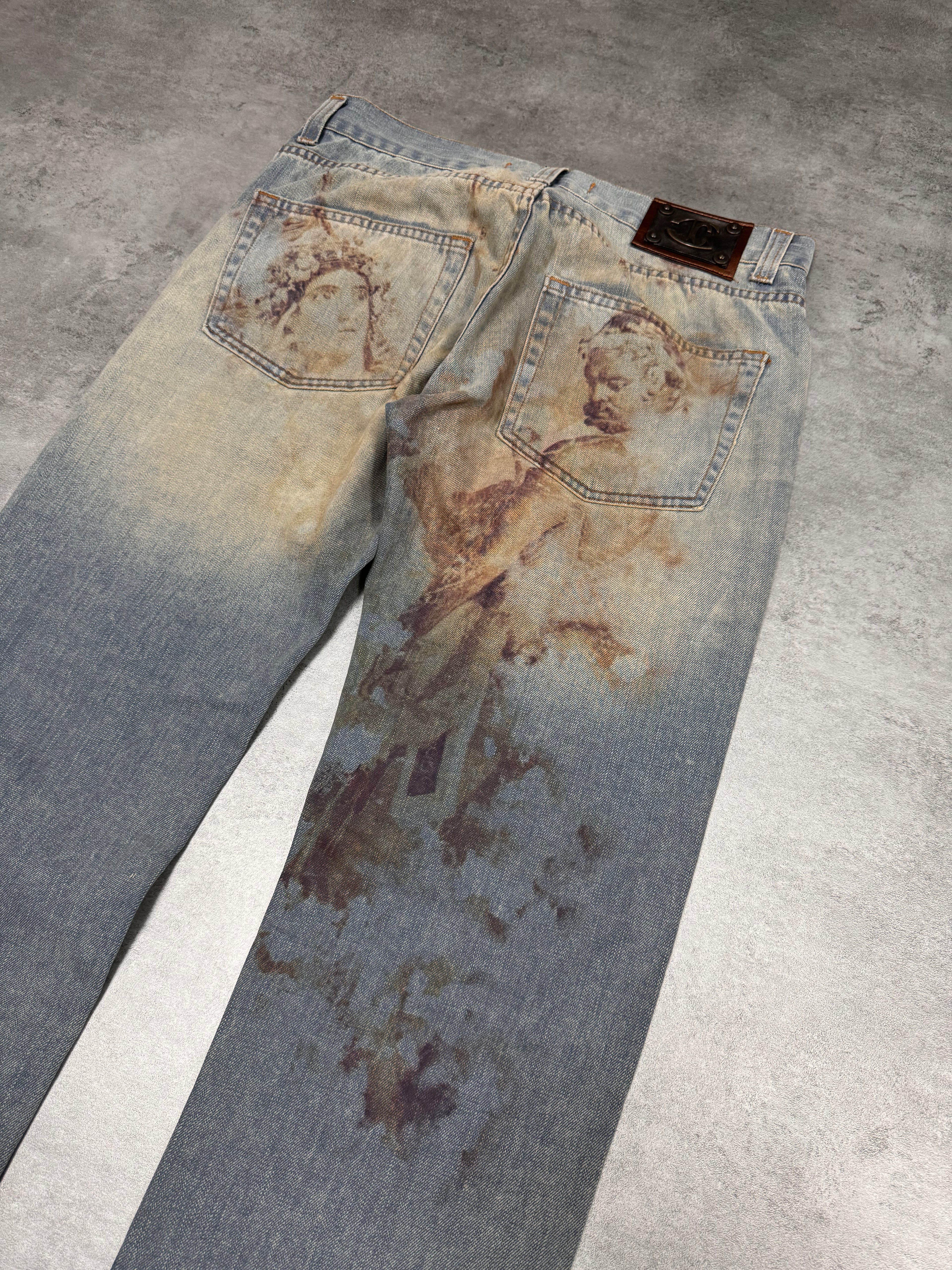 SS2008 Just Cavalli Evangelical Remains Jeans (S/M)