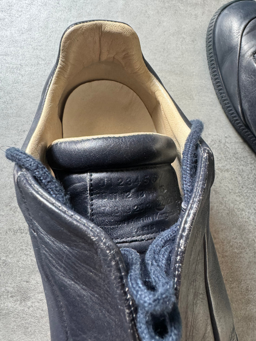 Maison Margiela Future Low Navy Leather  (41) - 3