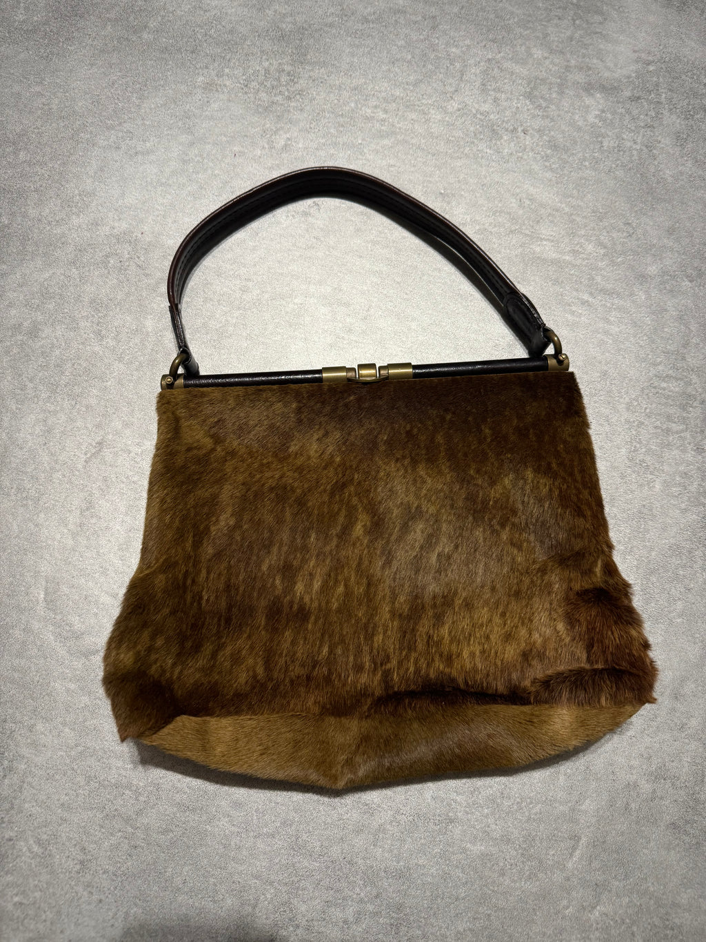 Marni Fur Excellence Camel Bag (OS) - 8