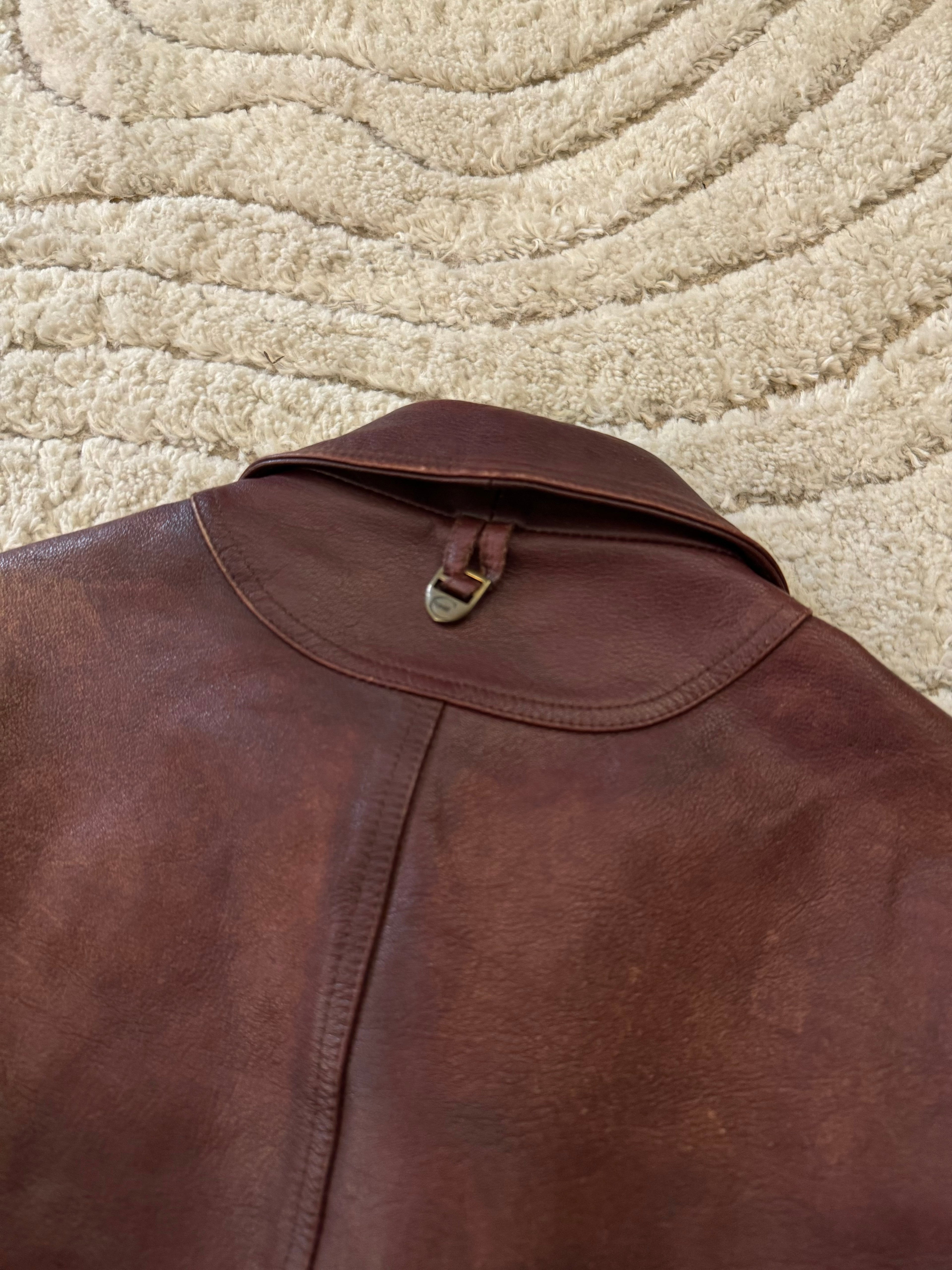 Cavalli Fight Club Leather Jacket (M)