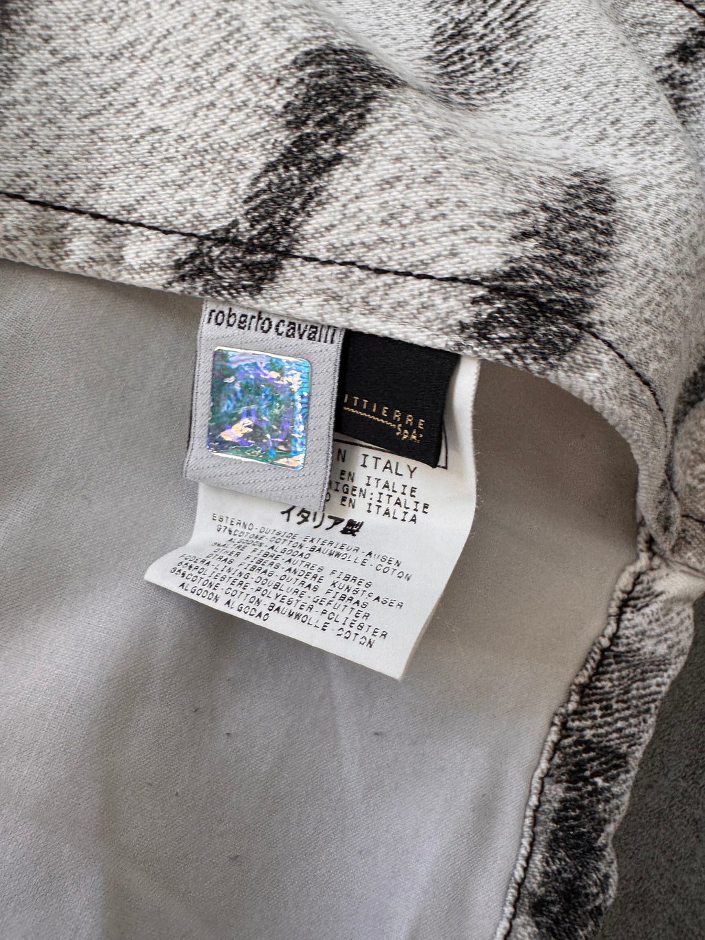 SS2002 Cavalli Zebra Savage Suit Jacket