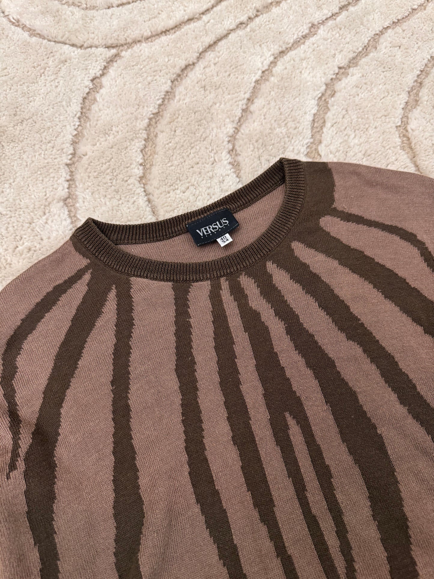 2000s Versace Primal Scars Sweater (M/L)