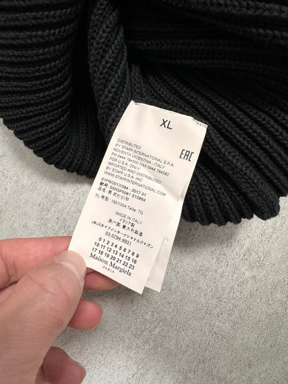 Maison Margiela 黑色拉链毛衣（XL）