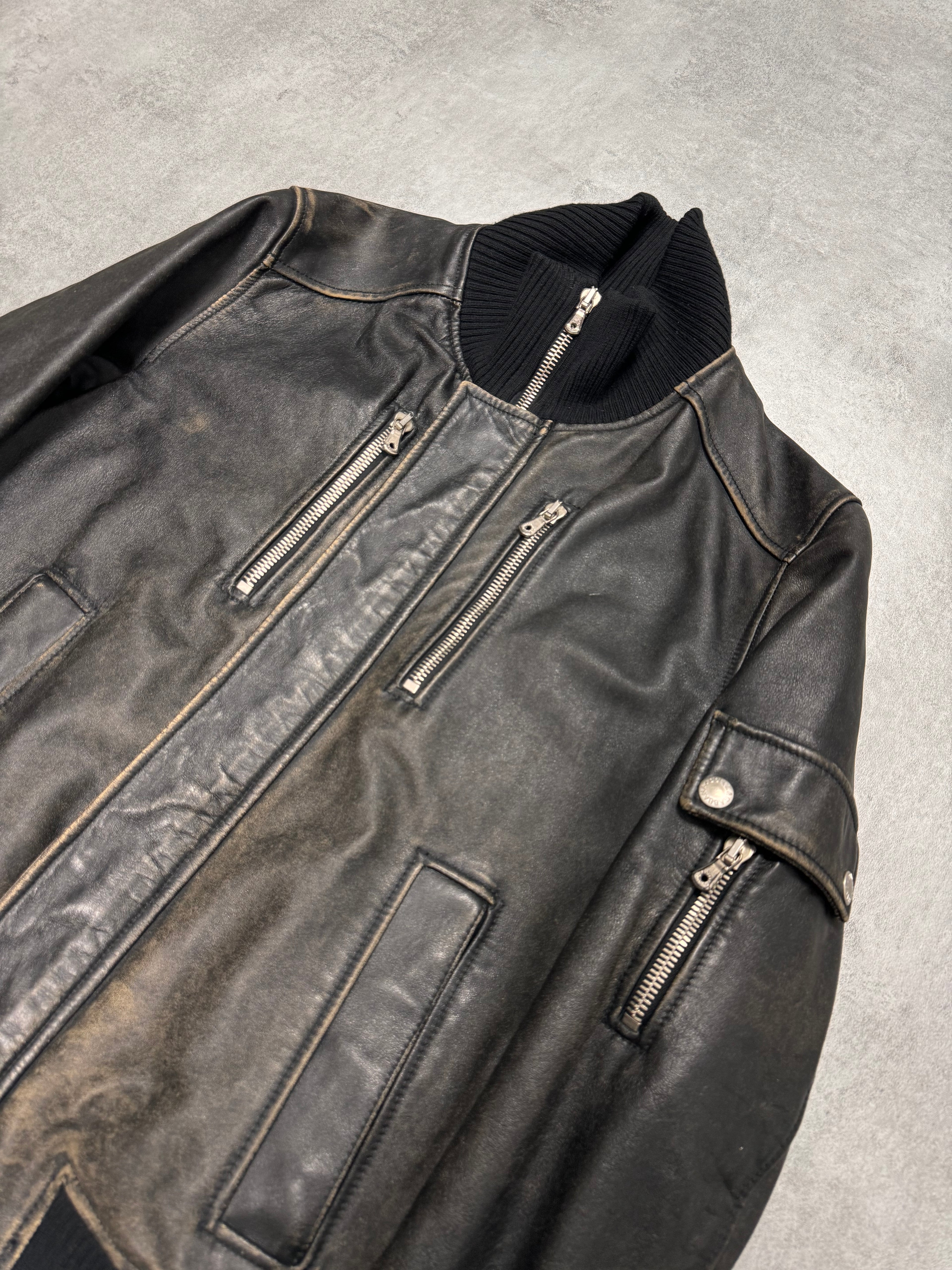 AW2003 Dolce & Gabbana Aged Horse Leather Jacket