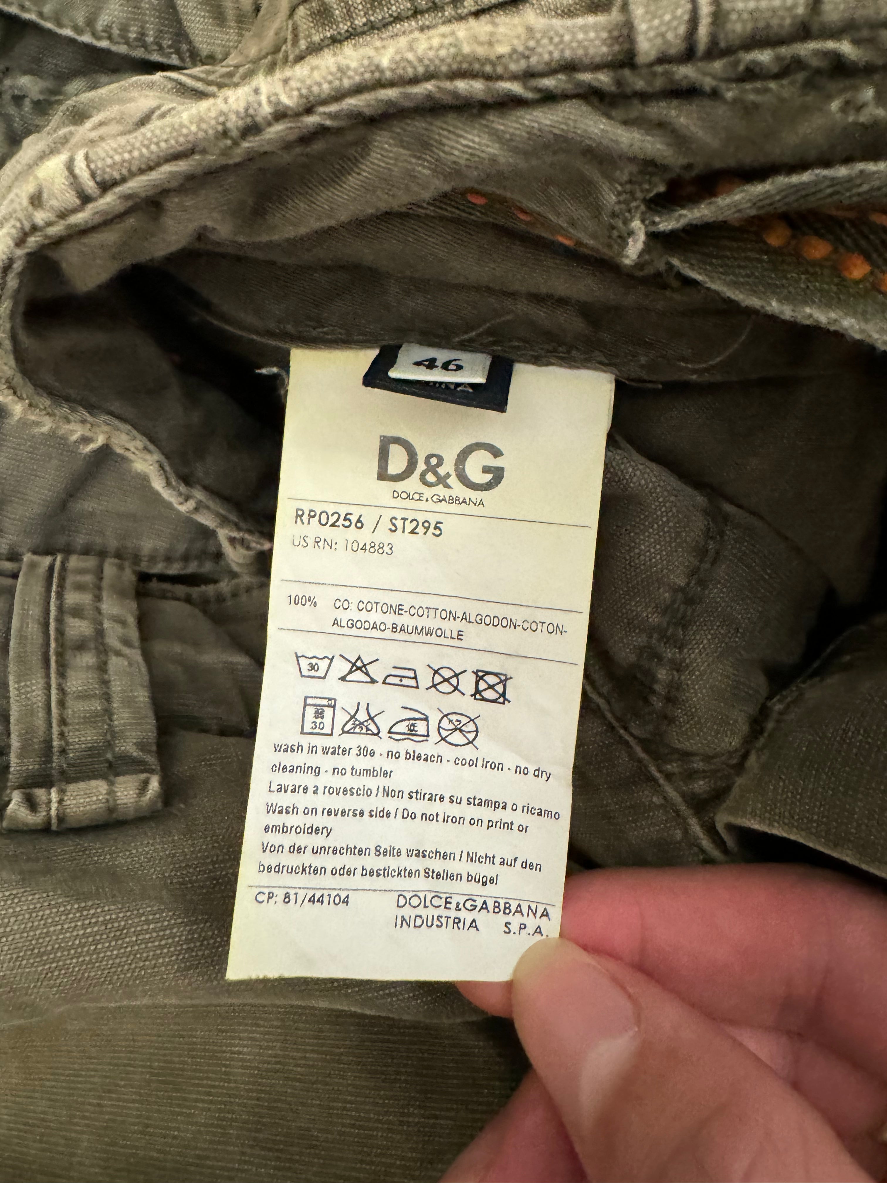 FW2006 Dolce & Gabbana Olive Cargo Short (L)
