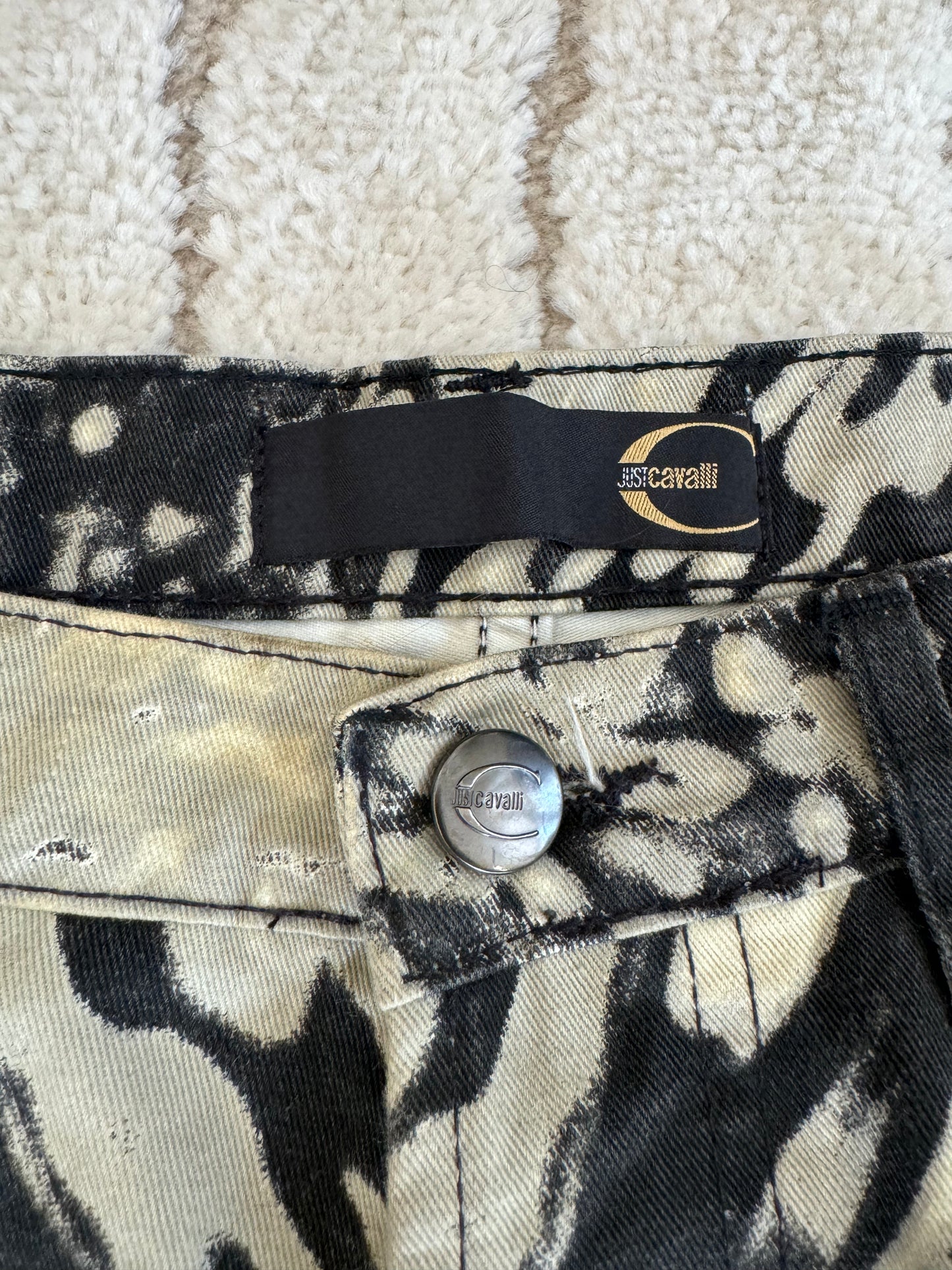 SS2002 Cavalli Zebra Hallucination Pants (M/L)