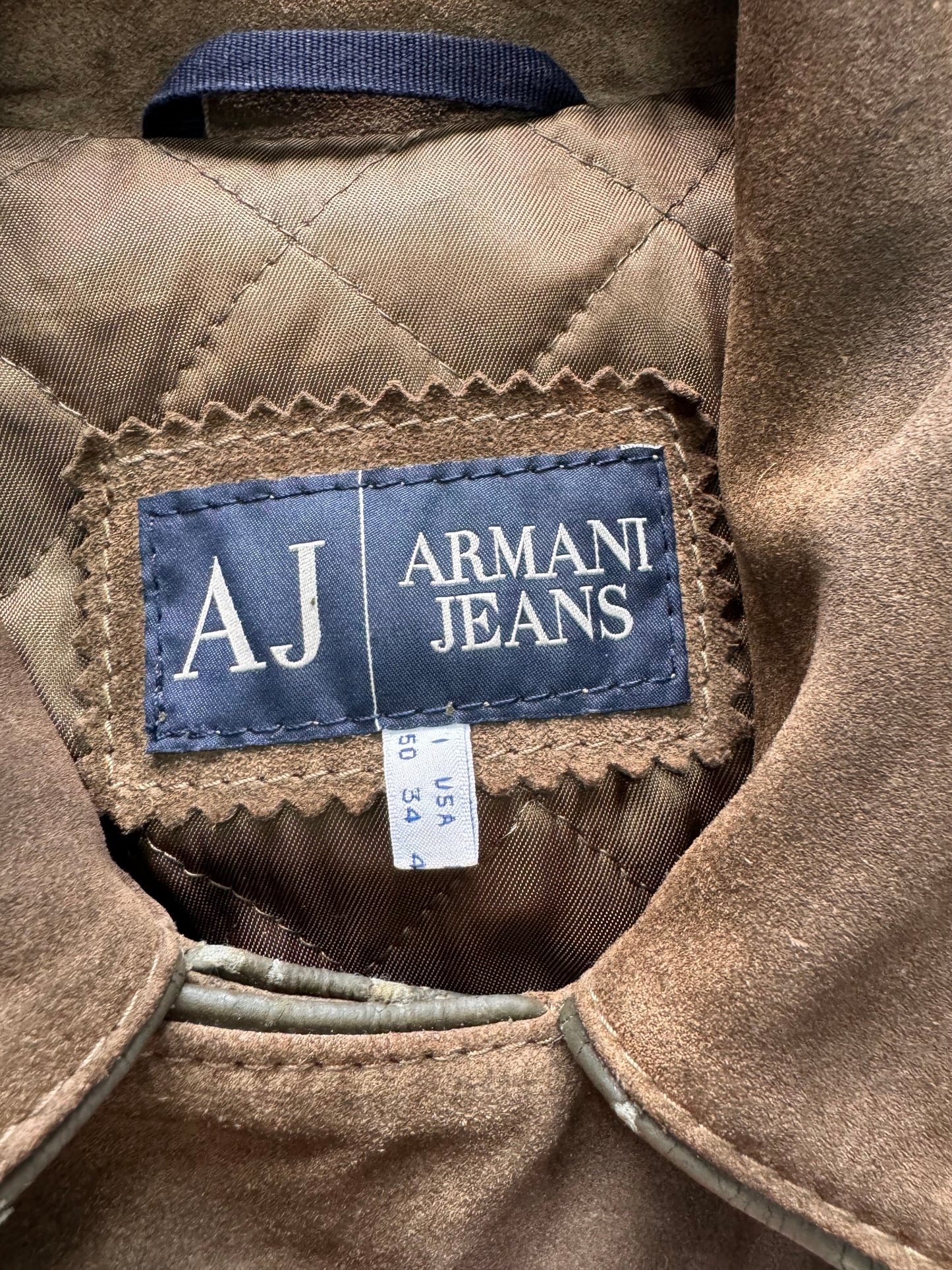 2000s Armani Technical Aviator Leather Jacket (M)